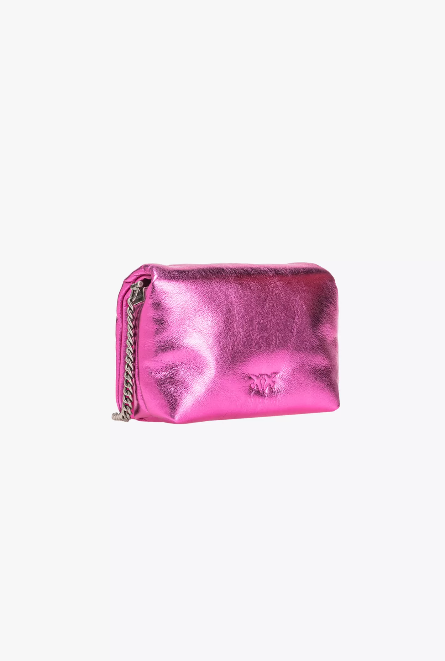 Pinko Baby Love Bag Click Puff laminata PINK PINKO-OLD SILVER Sale