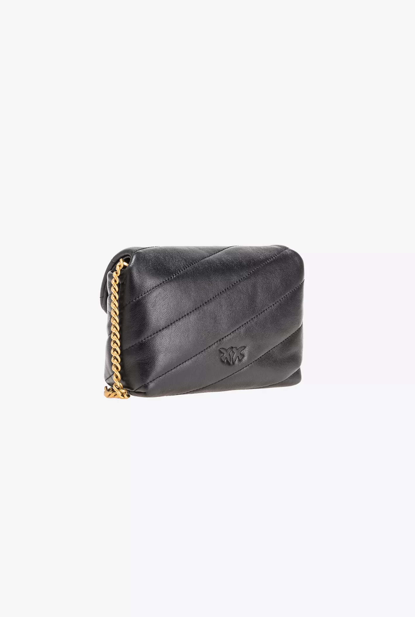 Pinko Baby Love Bag Puff Maxi Quilt NERO-ANTIQUE GOLD Shop