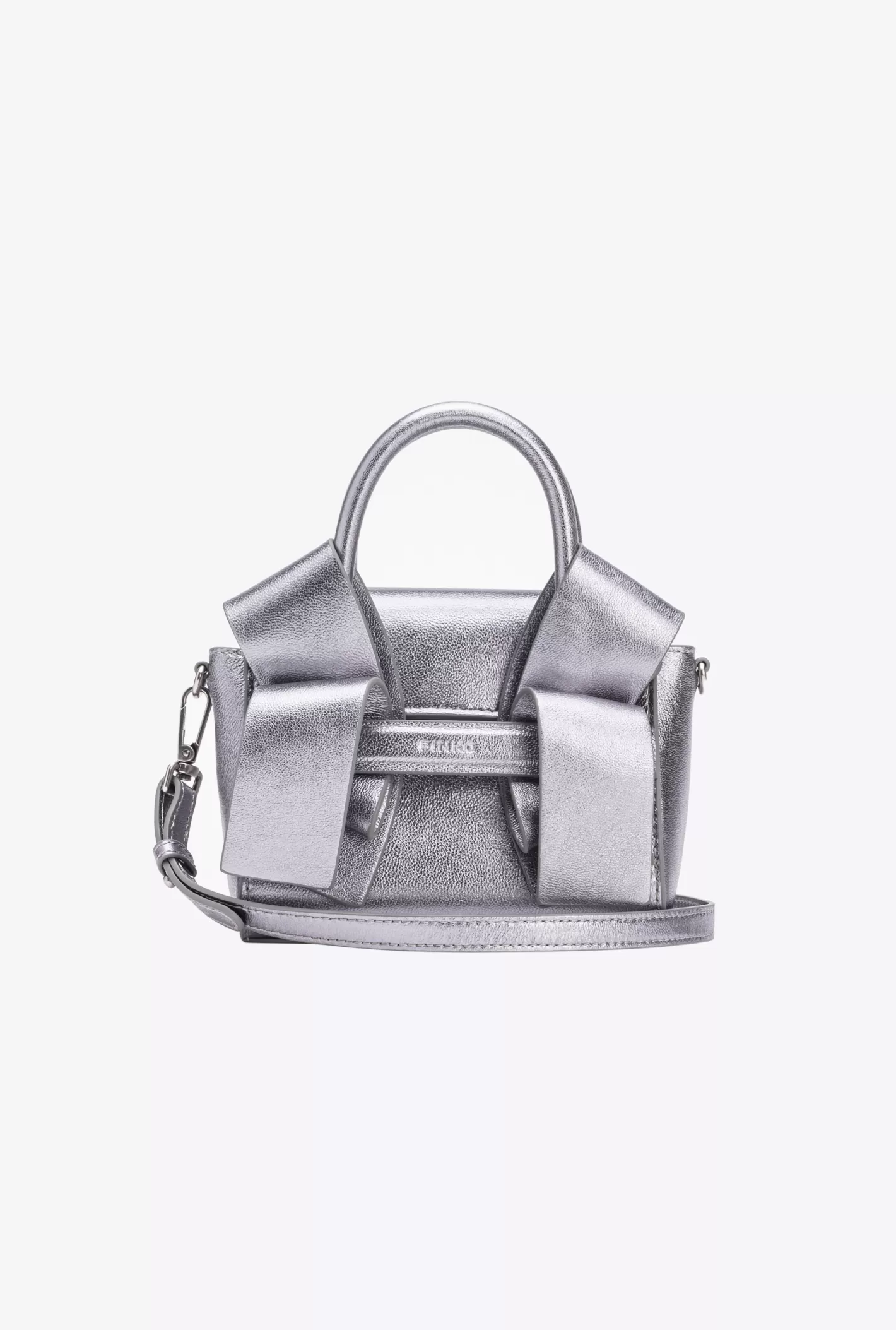 Pinko Baby Purse Aika laminata ARGENTO-OLD SILVER Flash Sale