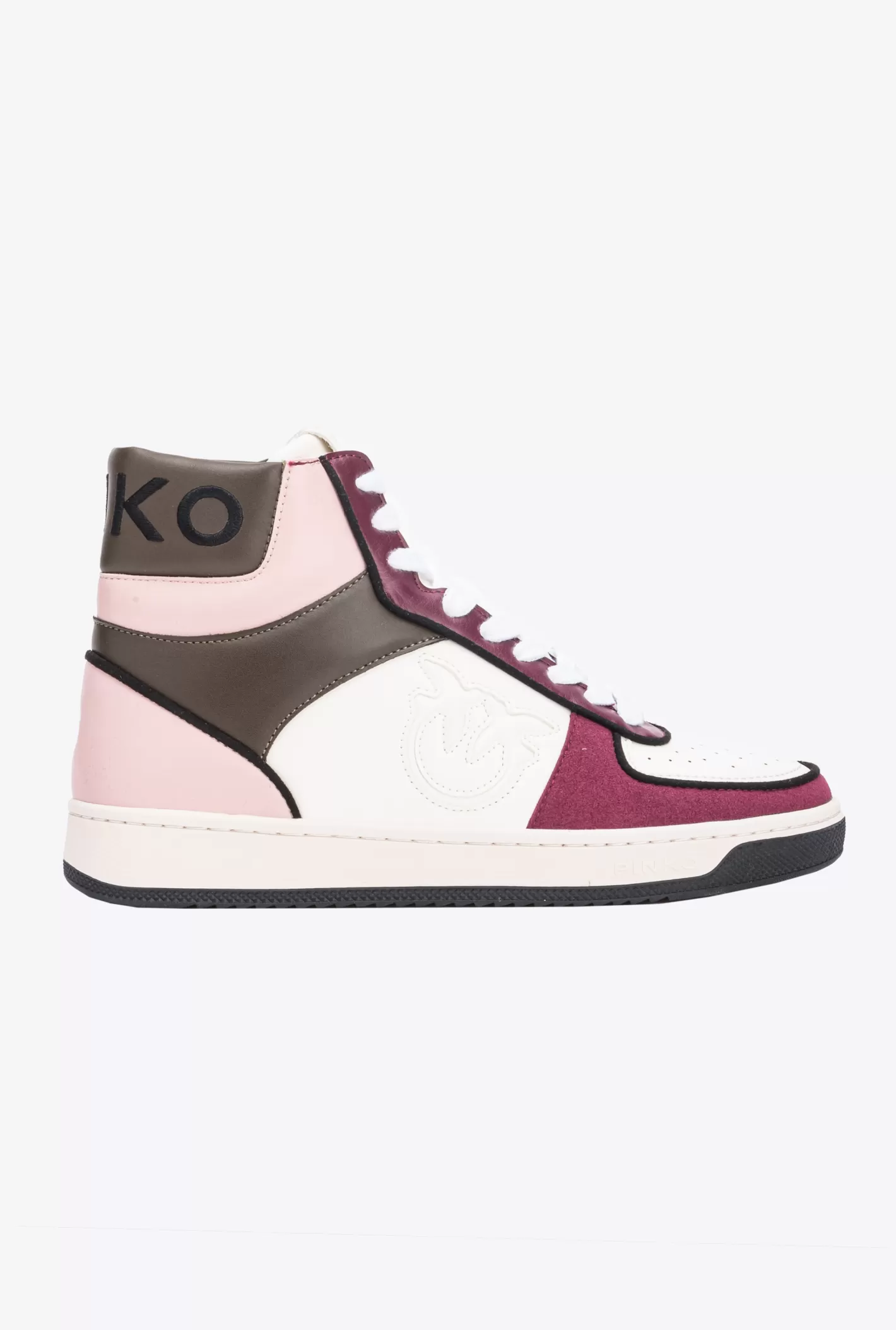 Pinko Basket Sneakers alte | ACBC MULTI.BIANCO/BORDEAUX/ROSA Store