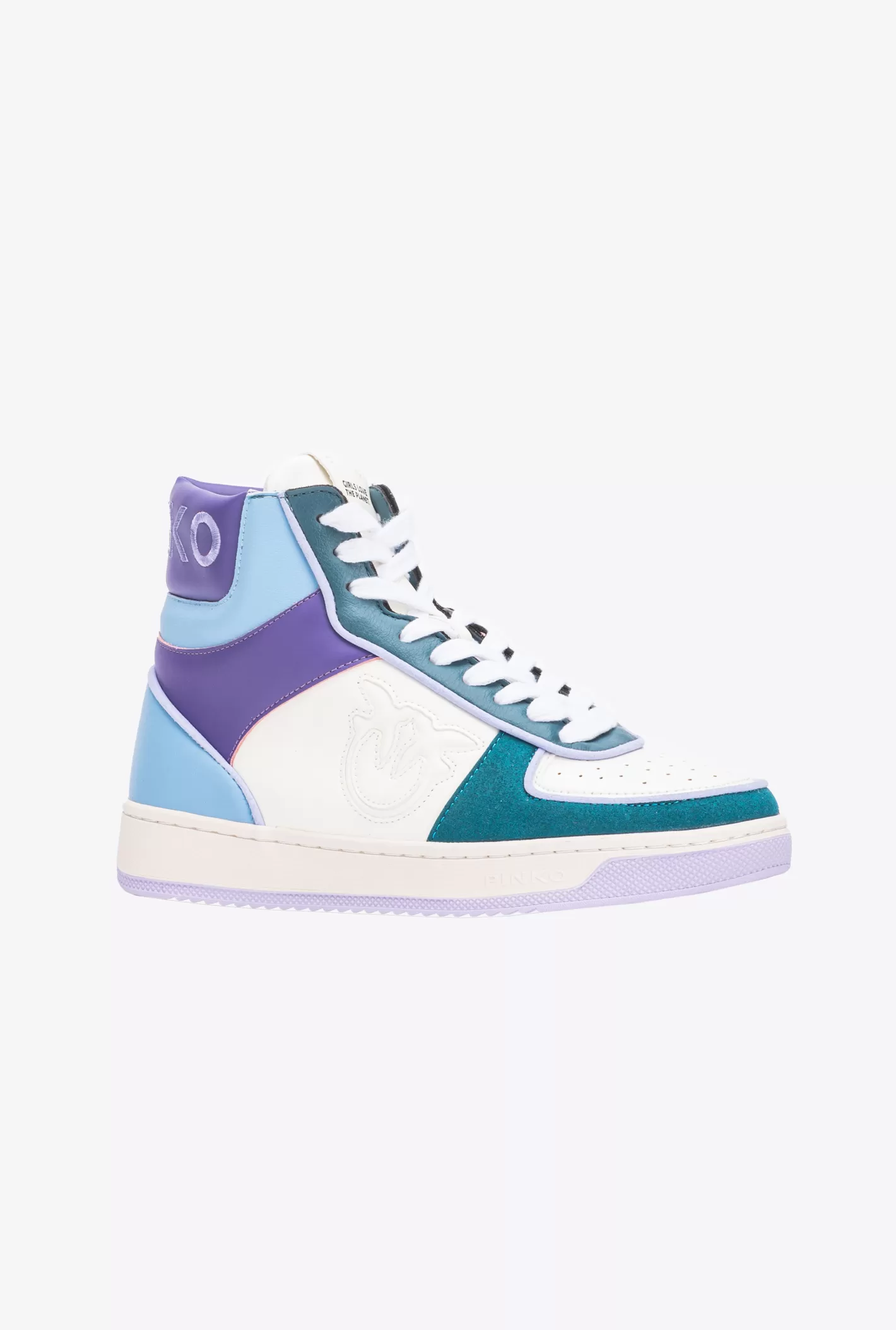 Pinko Basket Sneakers alte | ACBC MULTI.BIANCO/VERDE/VIOLA Sale