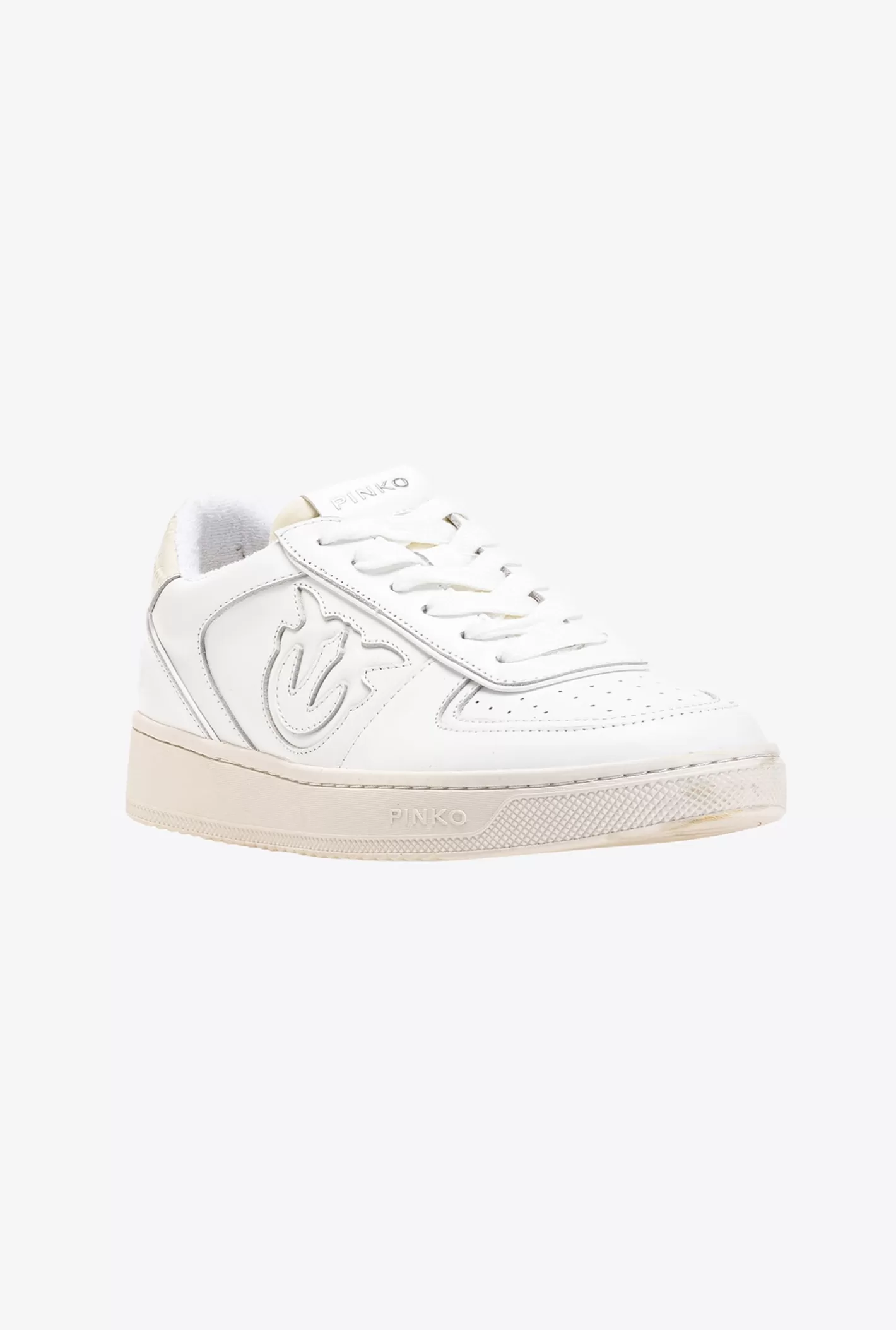 Pinko Basket sneakers con inserti BIANCO BRILL. Outlet