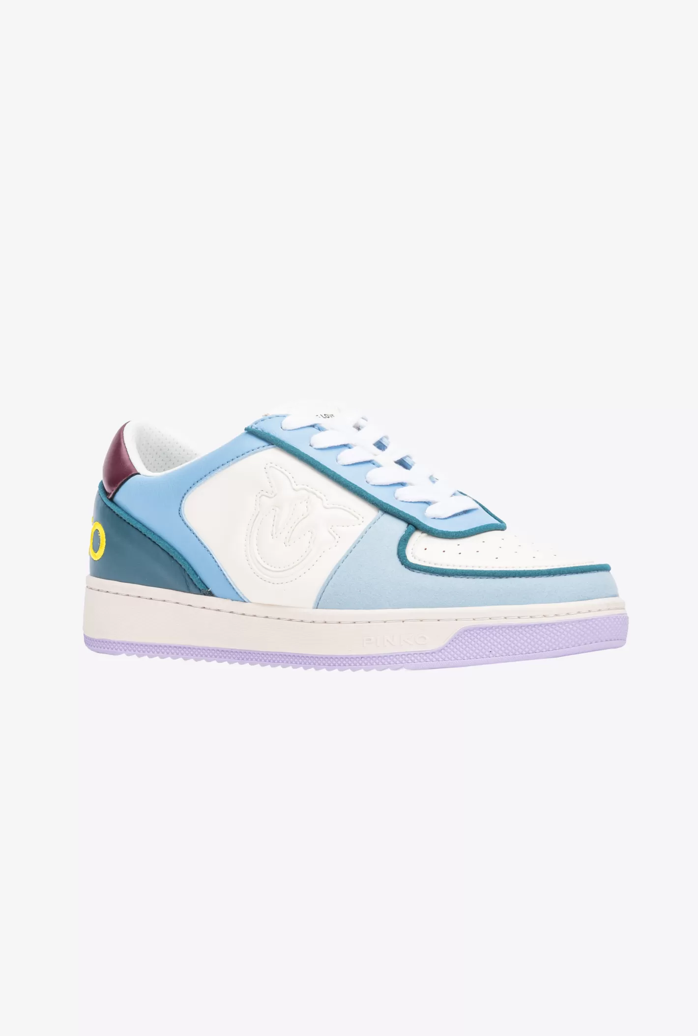 Pinko Basket Sneakers | ACBC BIANCO/CELESTE/VERDE Best Sale