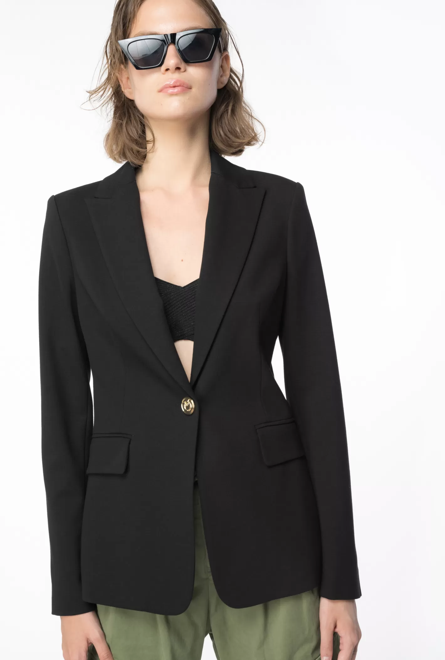 Pinko Blazer monopetto NERO LIMOUSINE Online