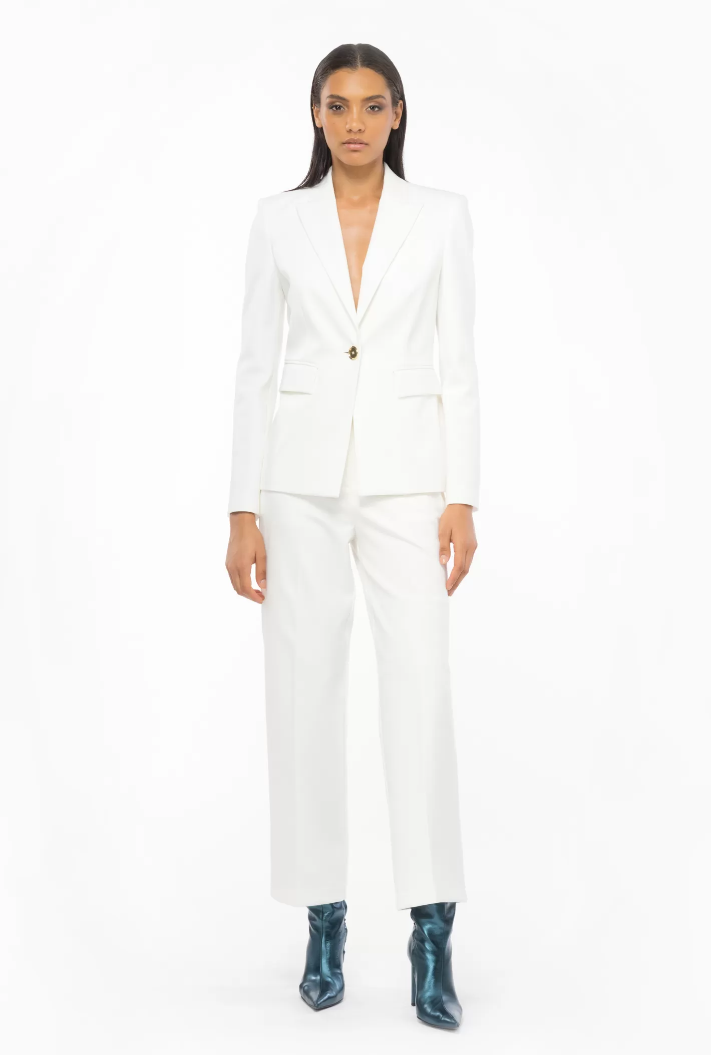 Pinko Blazer monopetto punto stoffa BIANCO-BIANCANEVE Cheap