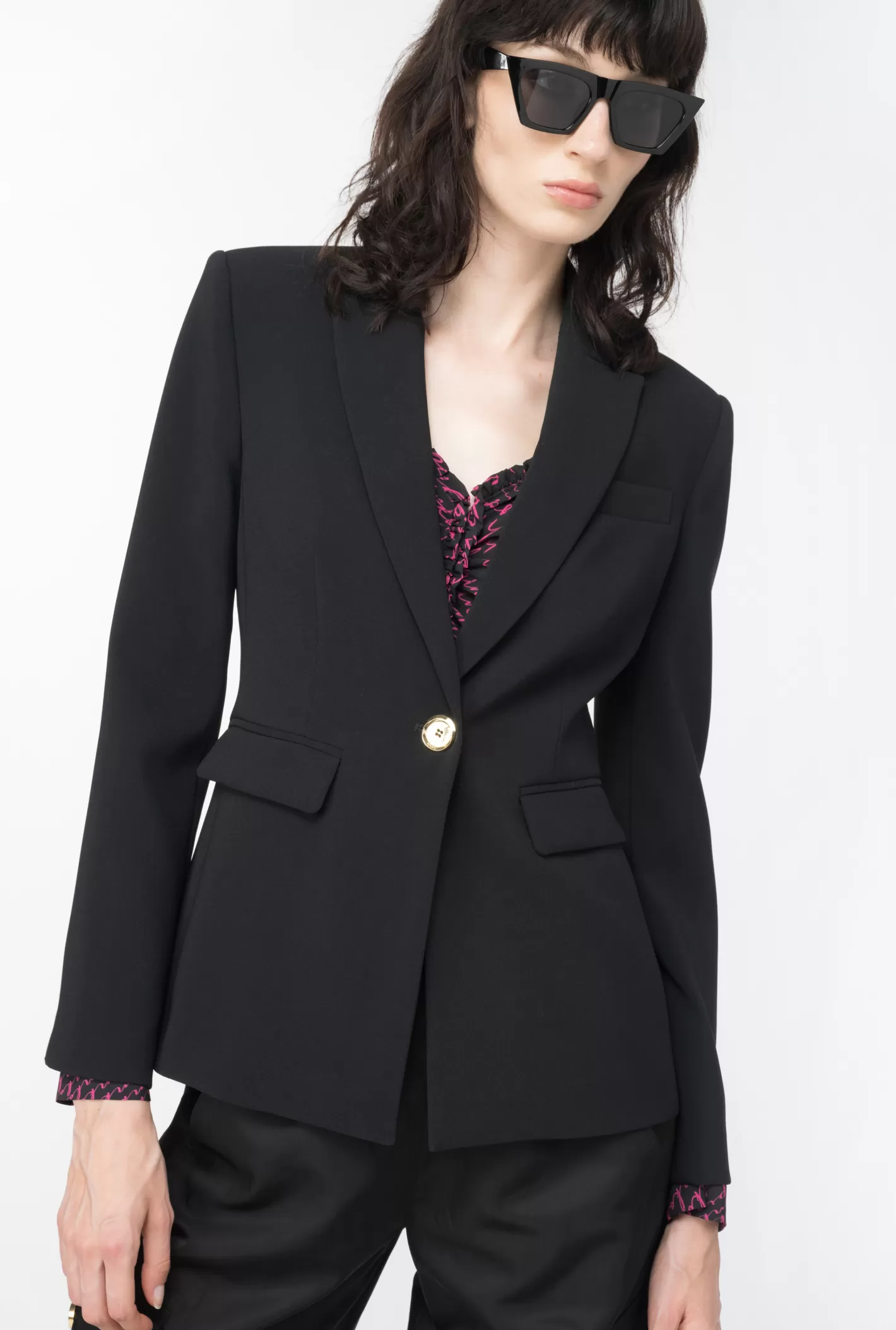 Pinko Blazer monopetto stretch NERO LIMOUSINE Clearance