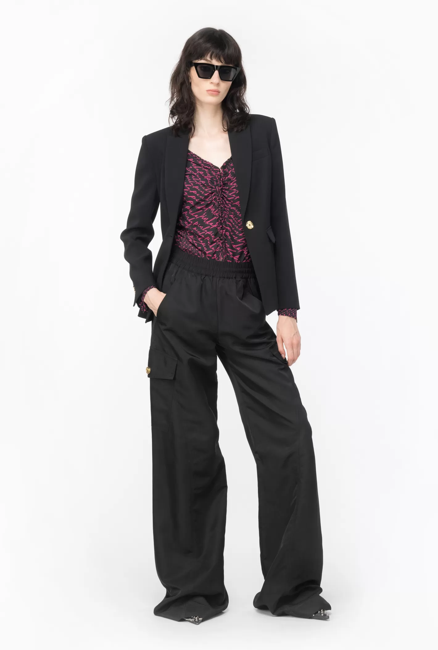 Pinko Blazer monopetto stretch NERO LIMOUSINE Clearance