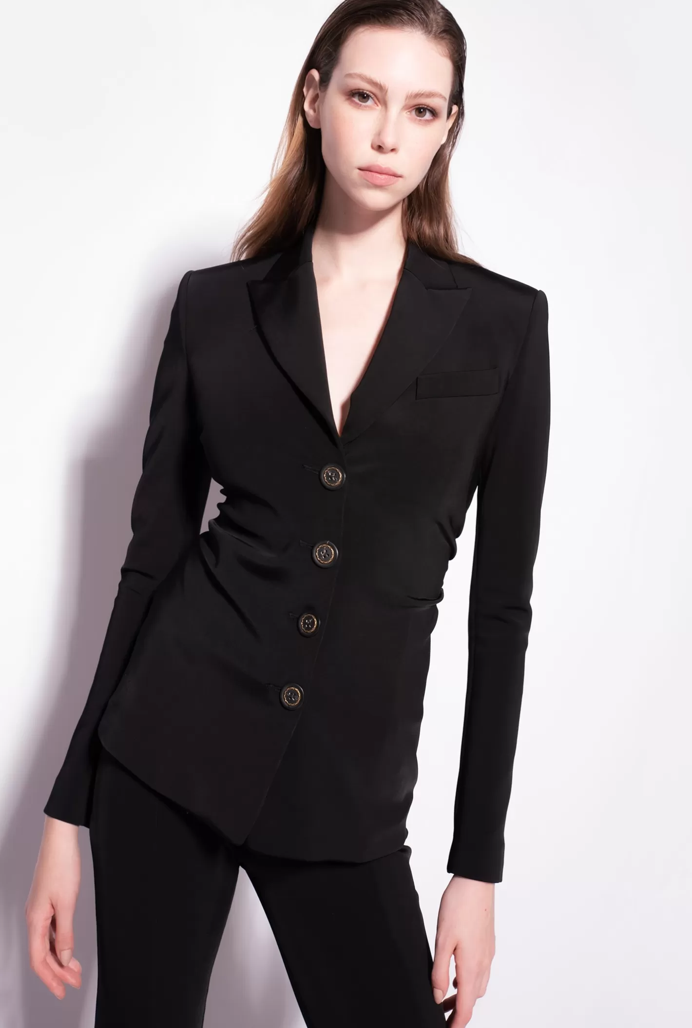 Pinko Blazer slim tessuto tecnico NERO LIMOUSINE Store