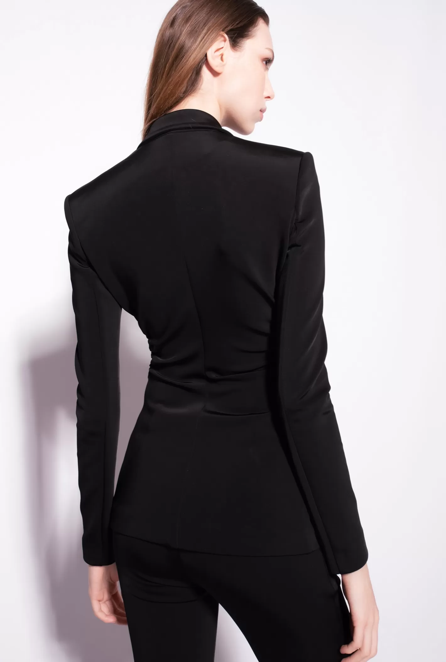 Pinko Blazer slim tessuto tecnico NERO LIMOUSINE Store