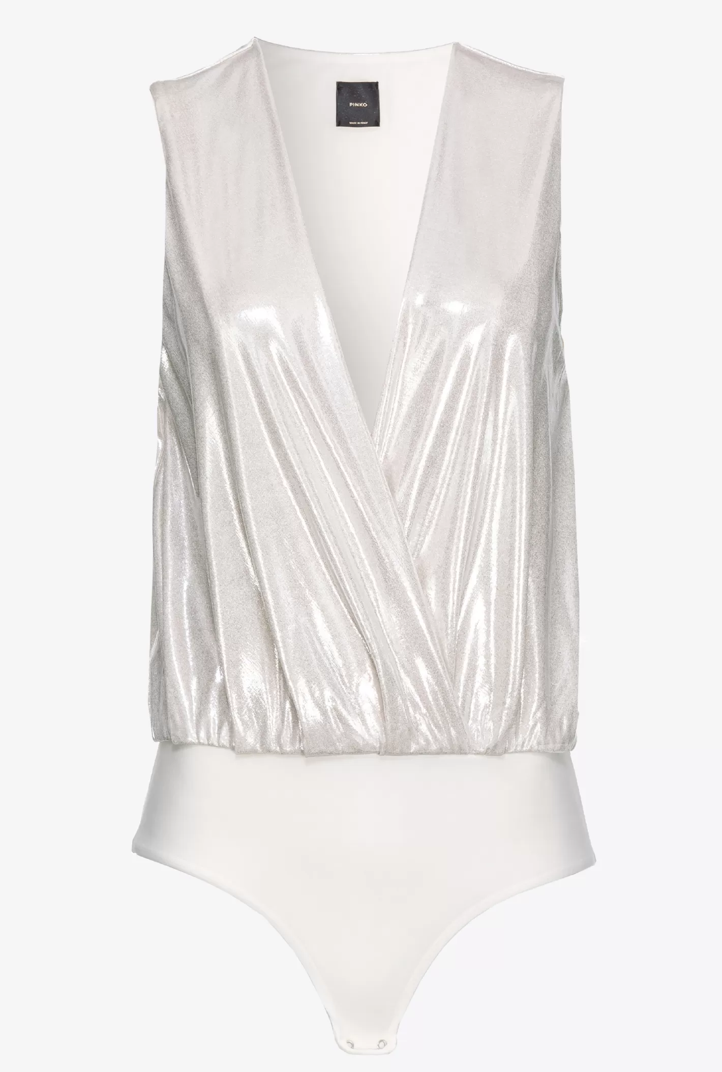 Pinko Body jersey laminato BIANCO -PERLA BIANCA Outlet