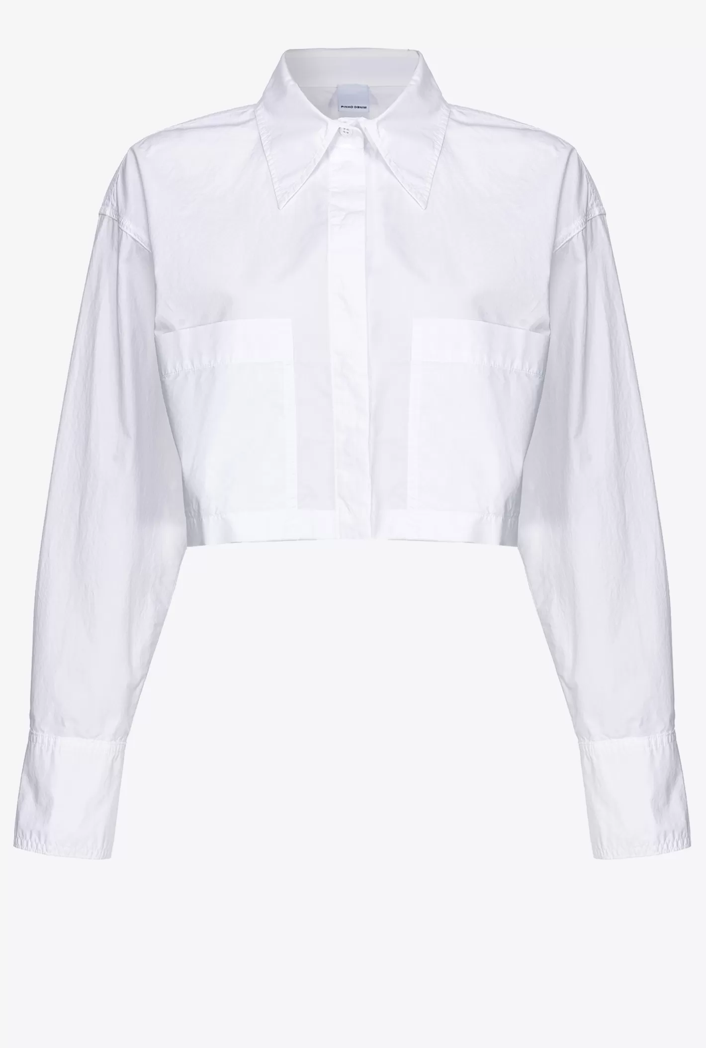 Pinko Camicia corta in popeline BIANCO BRILL. Cheap