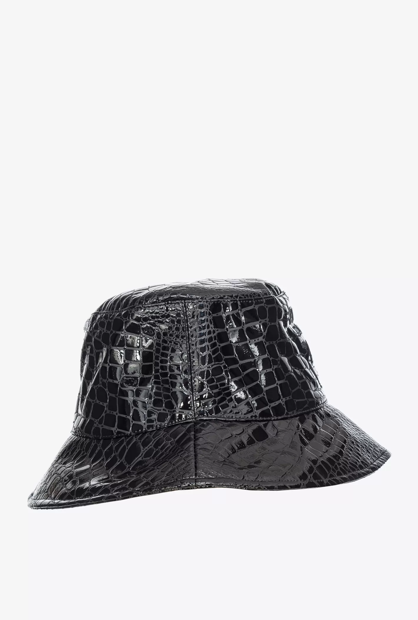 Pinko Cappello a secchiello vernice cocco NERO LIMOUSINE Outlet