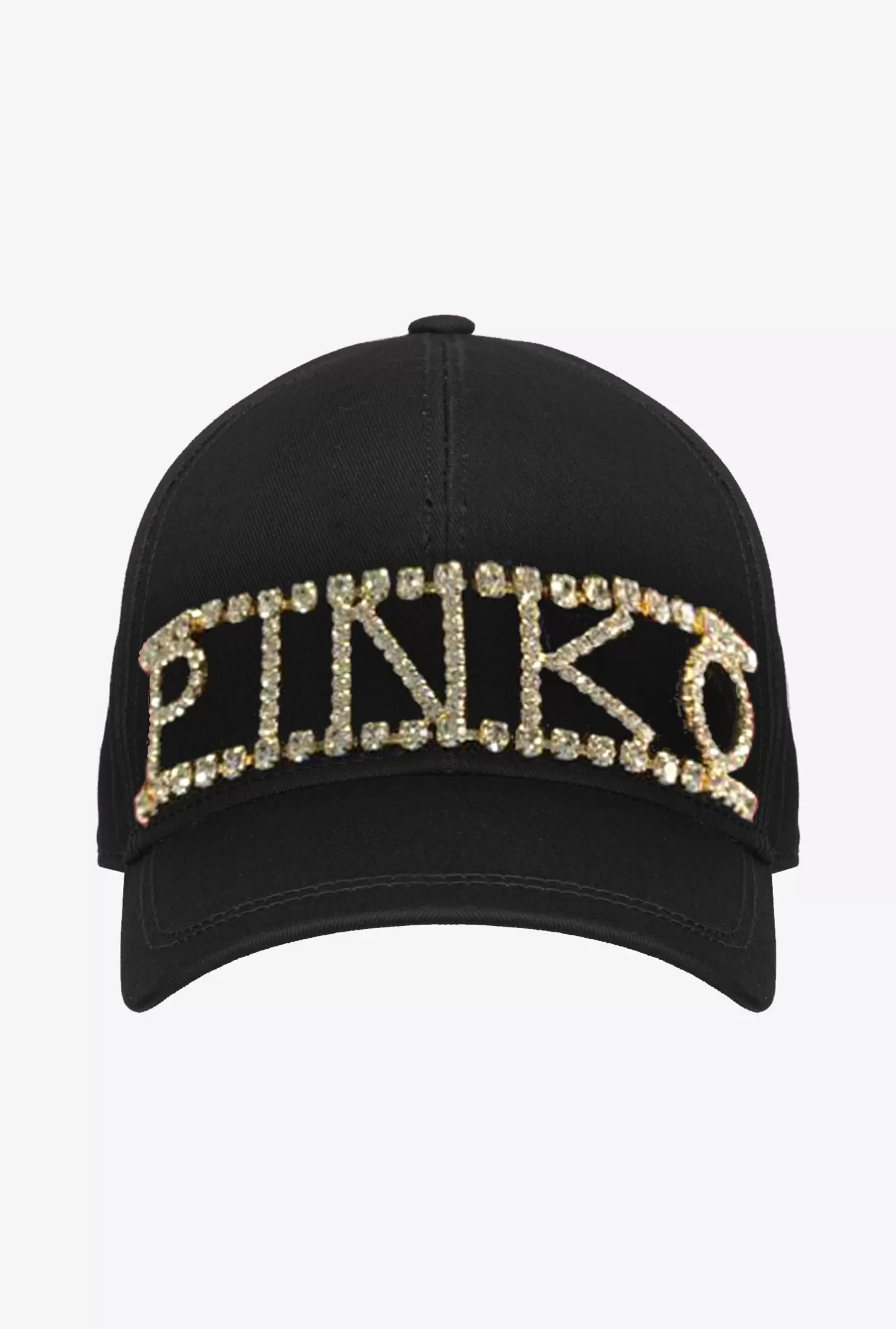 Pinko Cappello baseball logo strass NERO/CRYSTAL Cheap