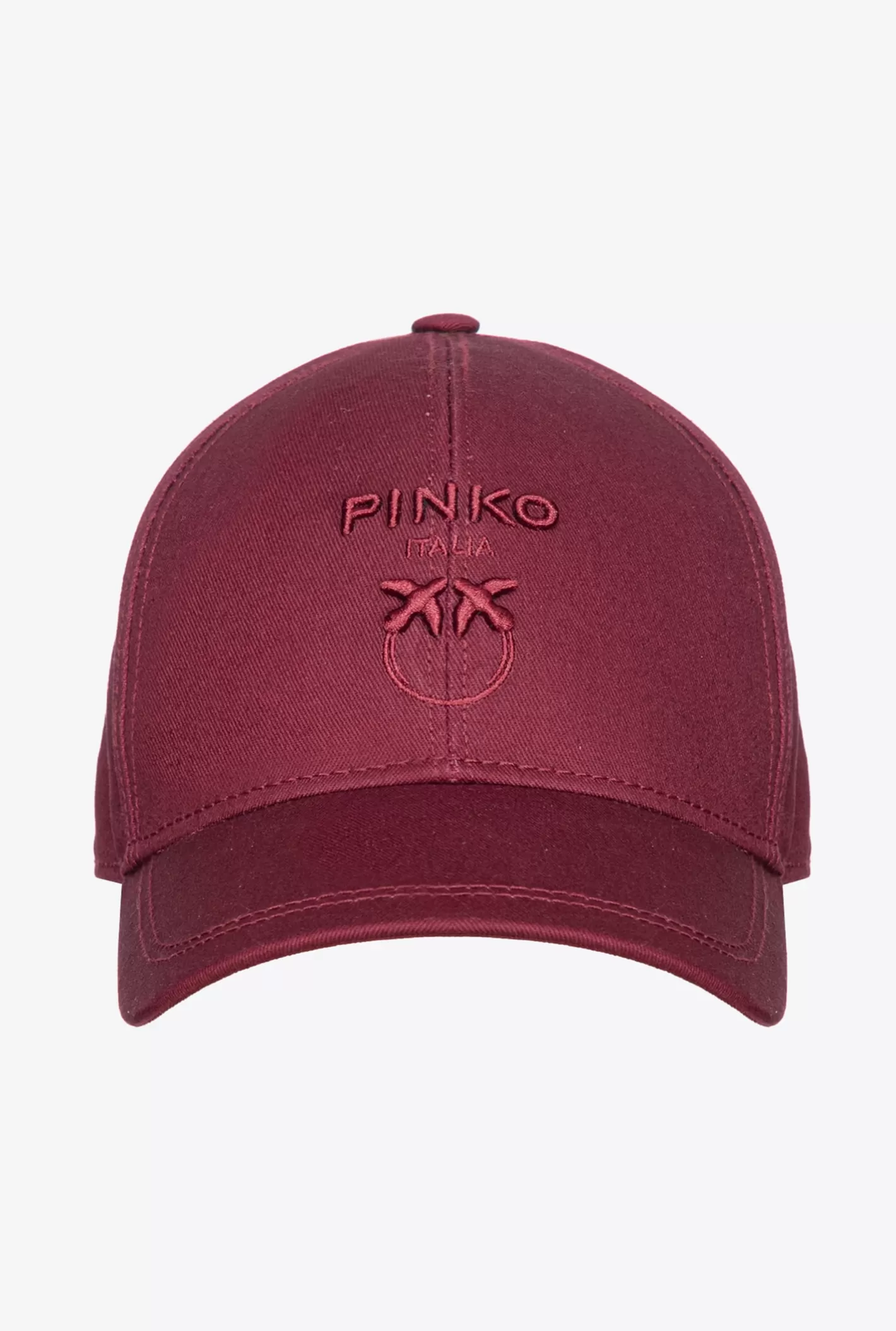 Pinko Cappello baseball Love Birds BORDEAUX-PORT ROYALE Best Sale