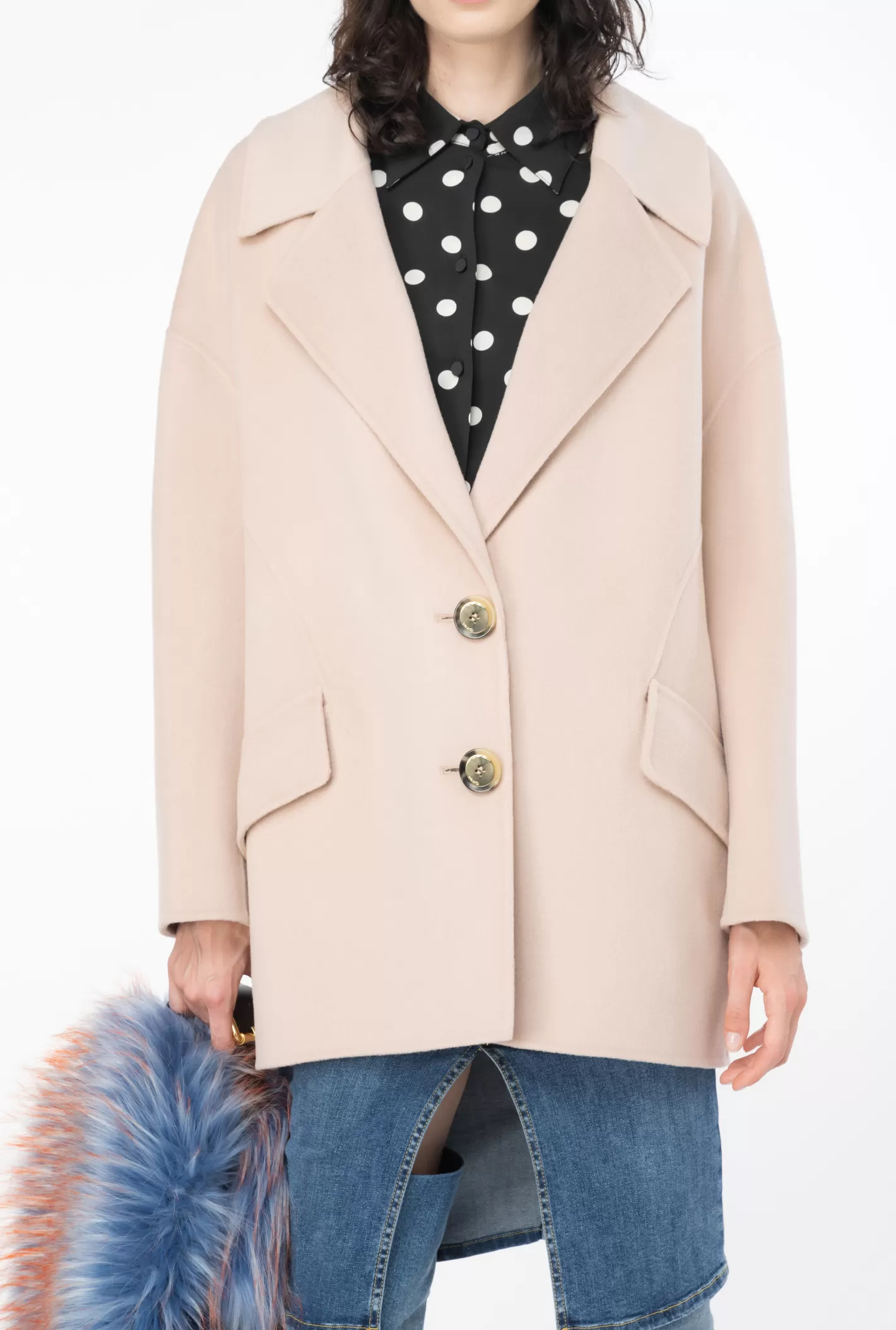 Pinko Cappotto caban panno lana double NUDO - BABY Discount