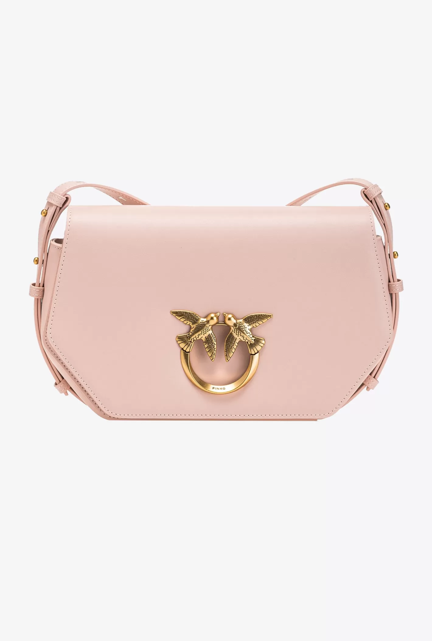 Pinko Classic Love Bag Click Exagon Simply ROSA/POLVERE ROSA-ANTIQUE GOLD Fashion