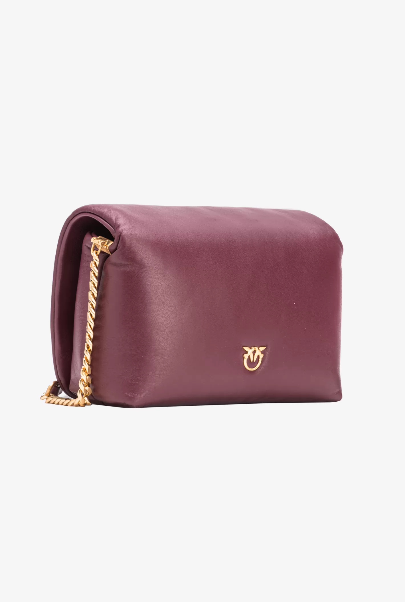 Pinko Classic Love Bag Click Puff Galleria BORDEAUX - VINO DI WINDSOR-BRUSHED GOLD Flash Sale