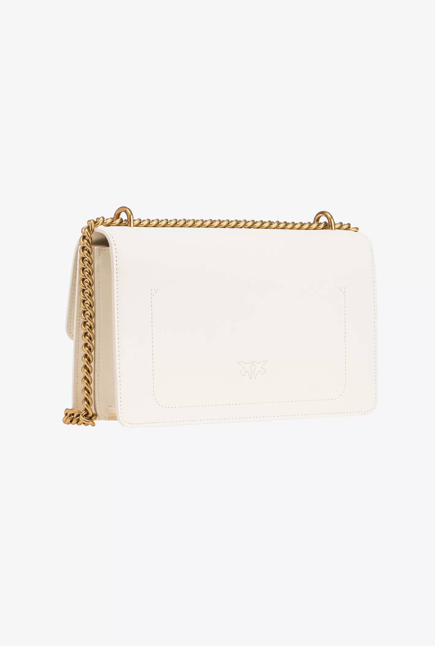 Pinko Classic Love Bag One Simply BIANCO+BANCO-ANTIQUE GOLD Fashion