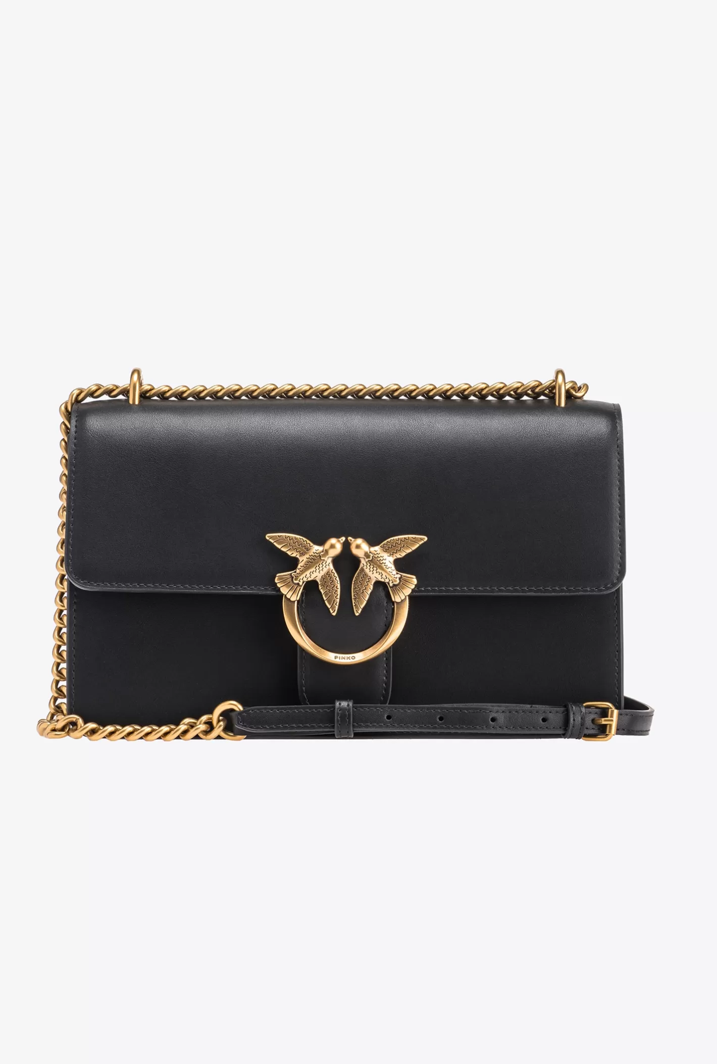 Pinko Classic Love Bag One Simply NERO-ANTIQUE GOLD Shop