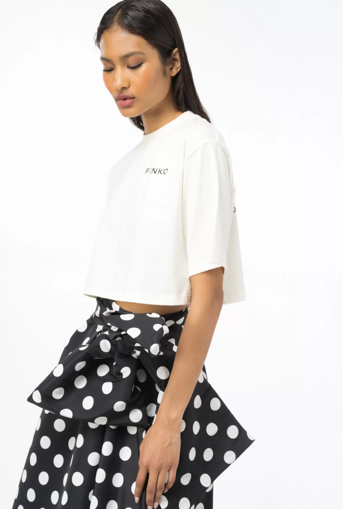 Pinko Crop top Lady BIANCO INVERNO Fashion