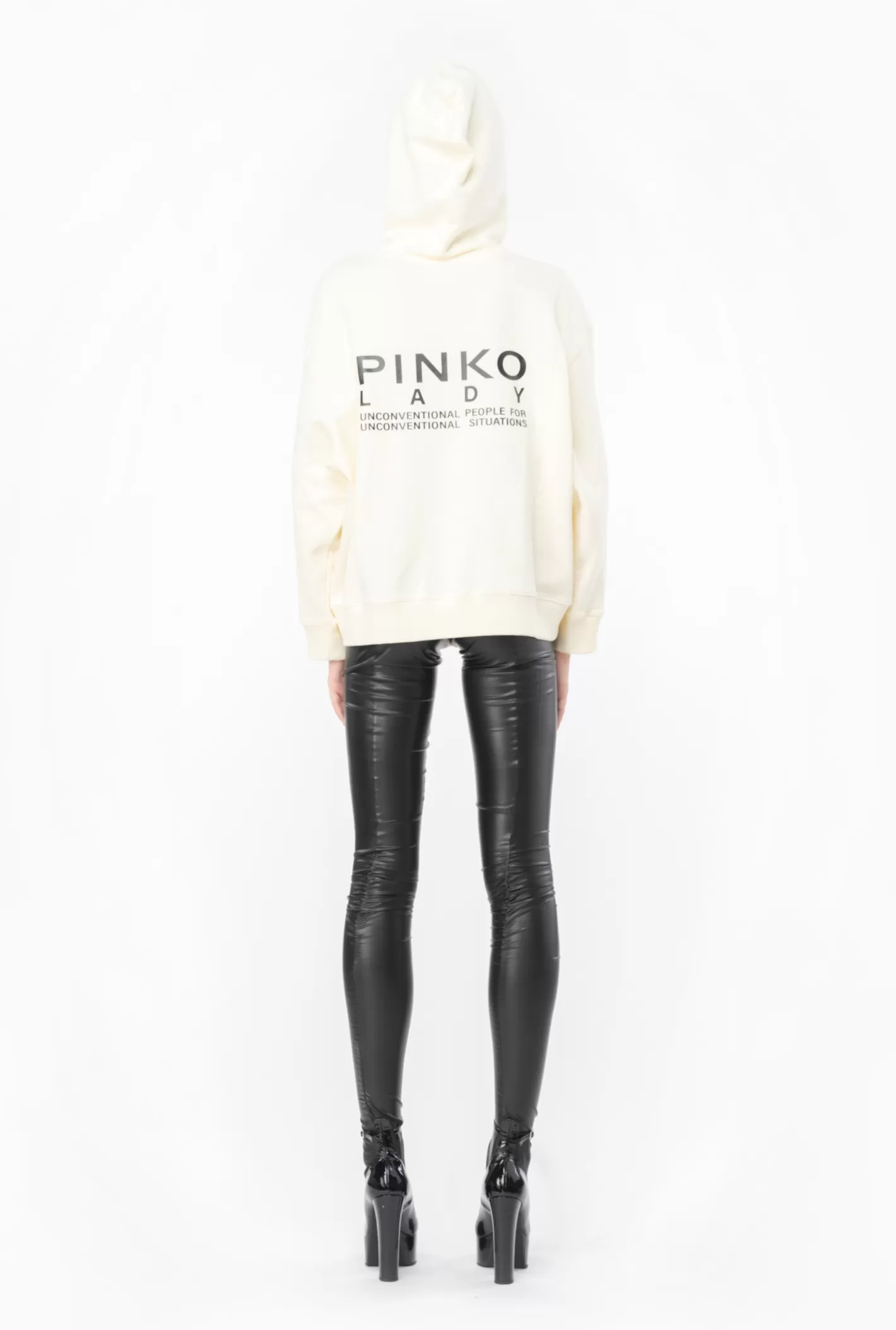 Pinko Felpa con cappuccio Lady BIANCO INVERNO Store