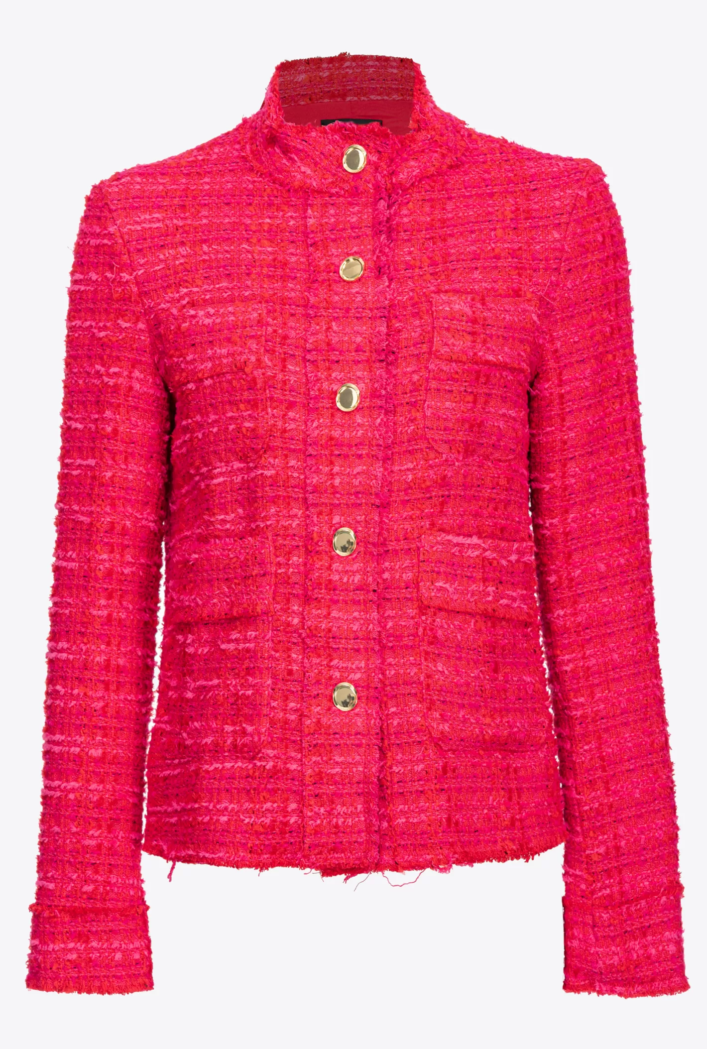 Pinko Giacca tweed fantasia MULT.FUXIA/ROSSO Store