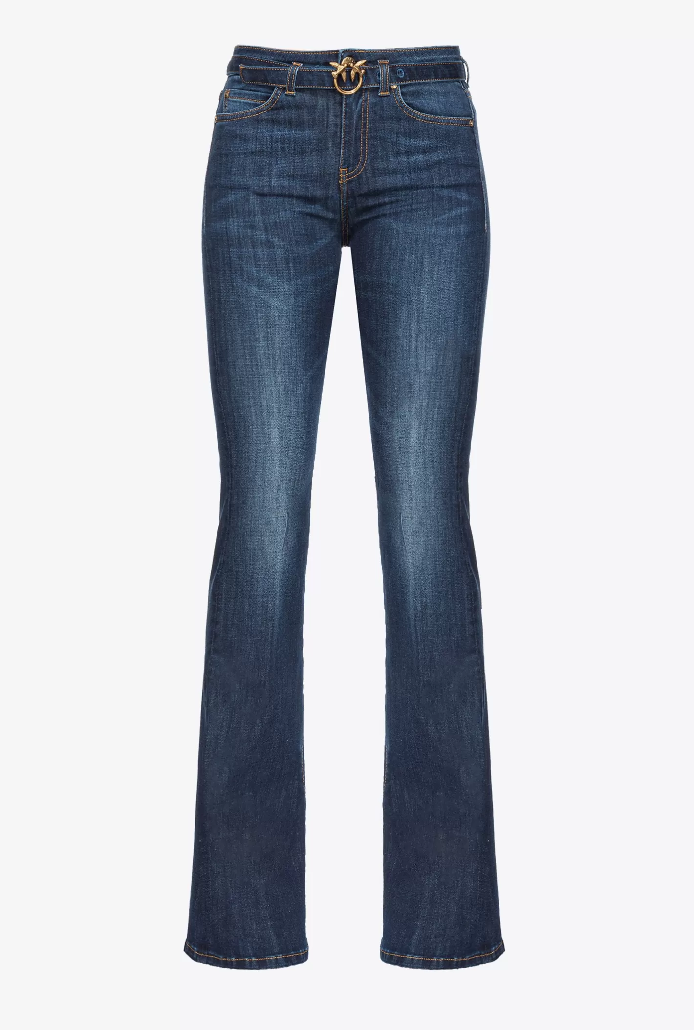 Pinko Jeans flared denim power stretch LAVAGGIO SCURO Best