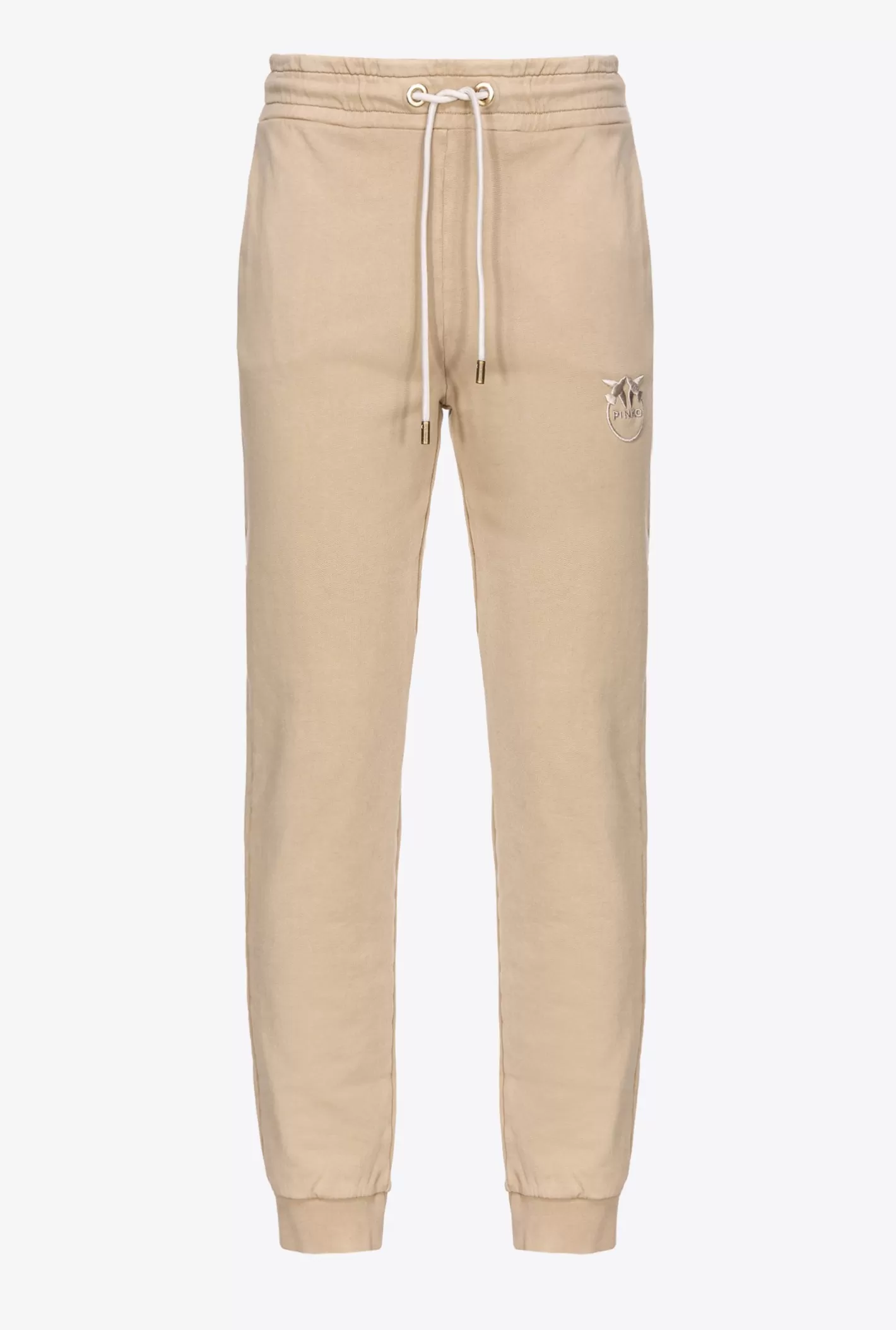 Pinko Joggers old wash con ricamo BEIGE-GIORNO PIOVOSO Store