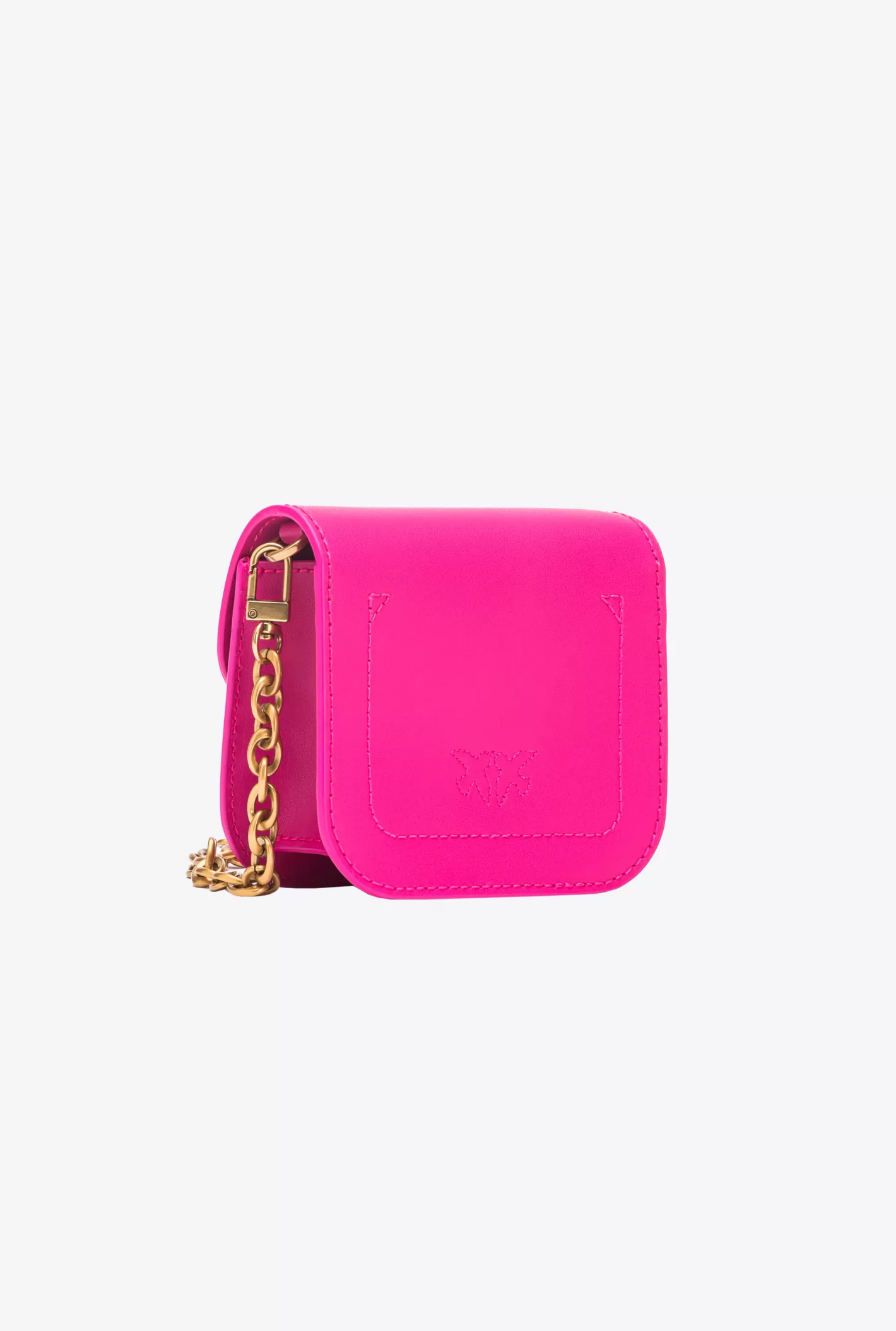 Pinko Micro Love Bag Bell in pelle PINK PINKO-ANTIQUE GOLD Clearance