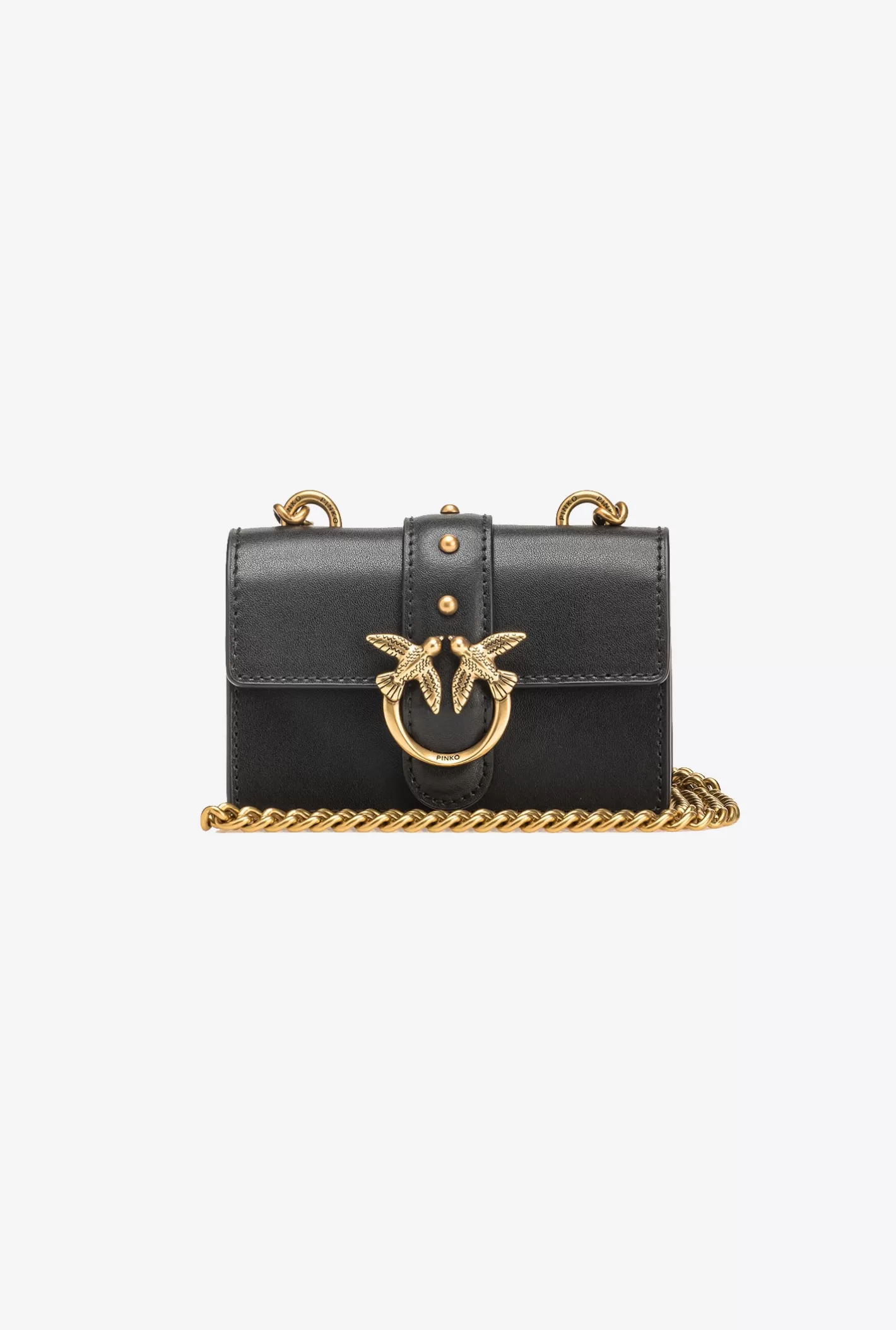 Pinko Micro Love Bag One Simply NERO-ANTIQUE GOLD Online