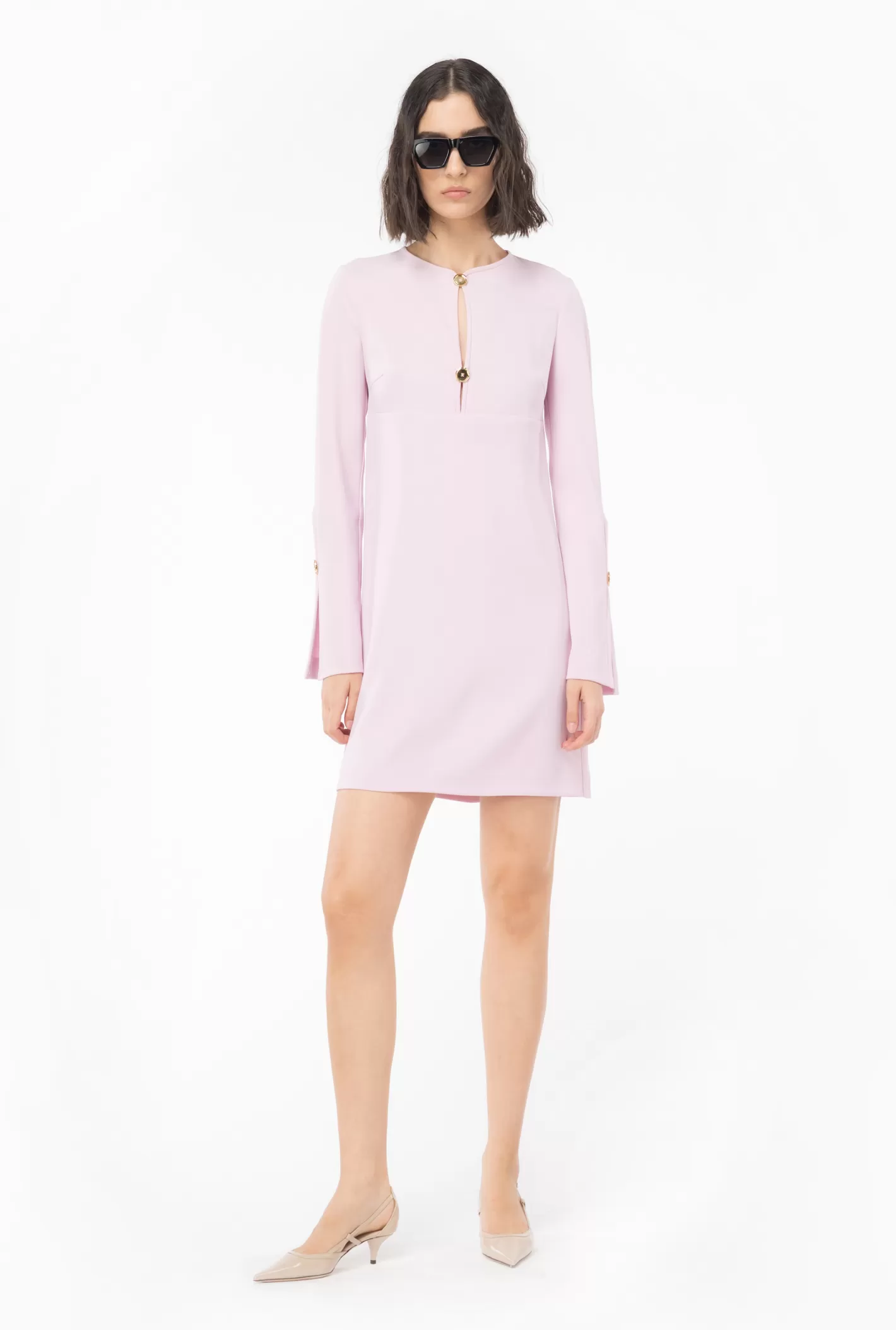 Pinko Mini abito crêpe stretch FUMO ORCHIDEA Store