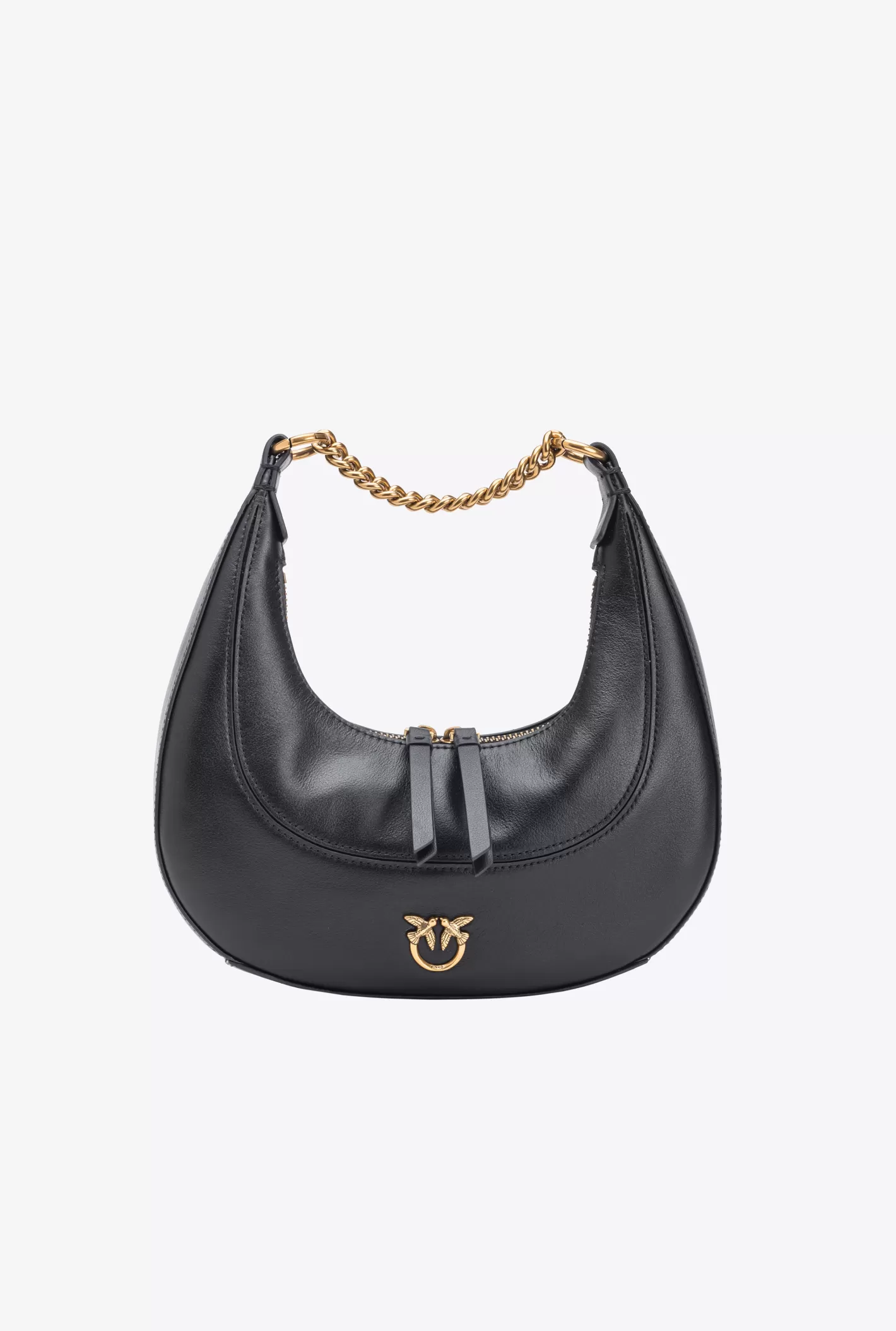 Pinko Mini Brioche Bag Hobo NERO-ANTIQUE GOLD Cheap