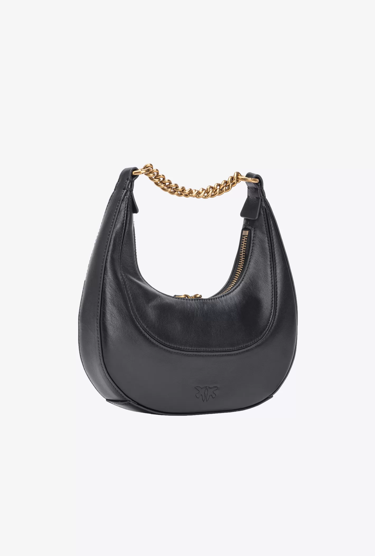 Pinko Mini Brioche Bag Hobo NERO-ANTIQUE GOLD Cheap