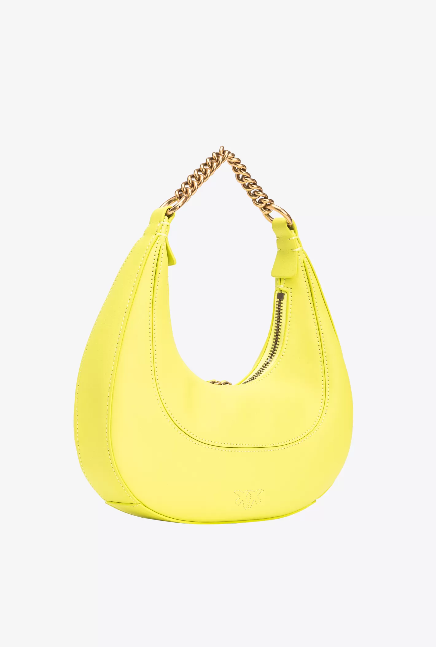 Pinko Mini Brioche Bag Hobo GIALLO CEDRO-ANTIQUE GOLD Store