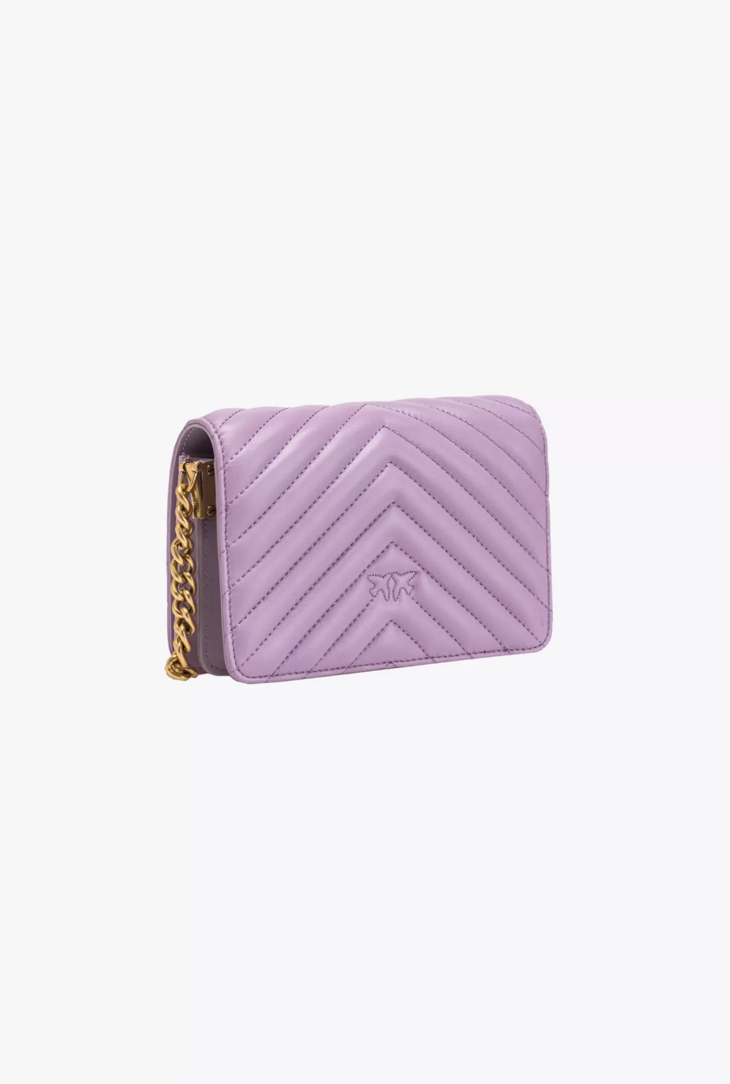 Pinko Mini Love Bag Click Chevron Jewel IRIS-ANTIQUE GOLD Hot