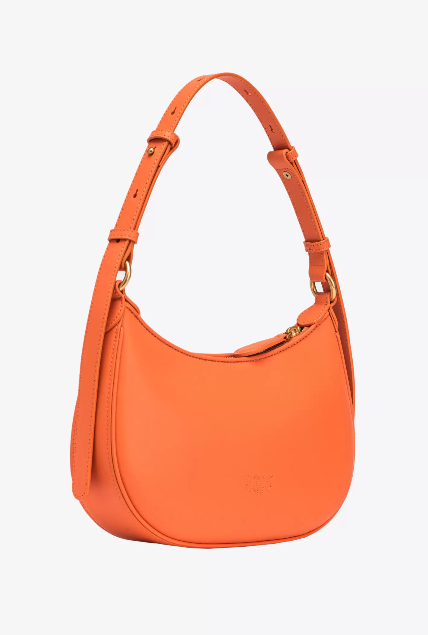 Pinko Mini Love Bag Half Moon Simply ARANCIO-ANTIQUE GOLD Clearance