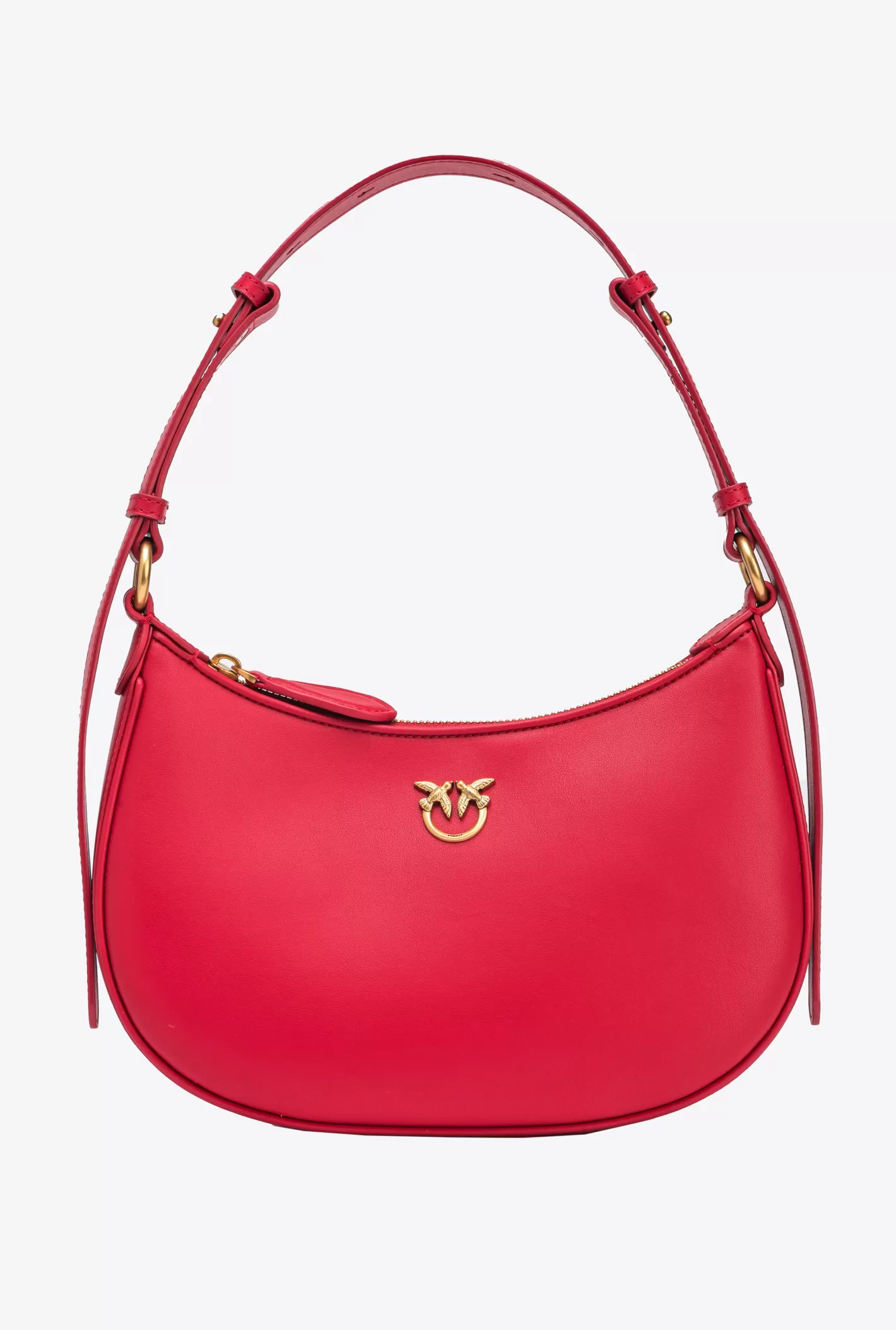 Pinko Mini Love Bag Half Moon Simply ROSSO-ANTIQUE GOLD Flash Sale