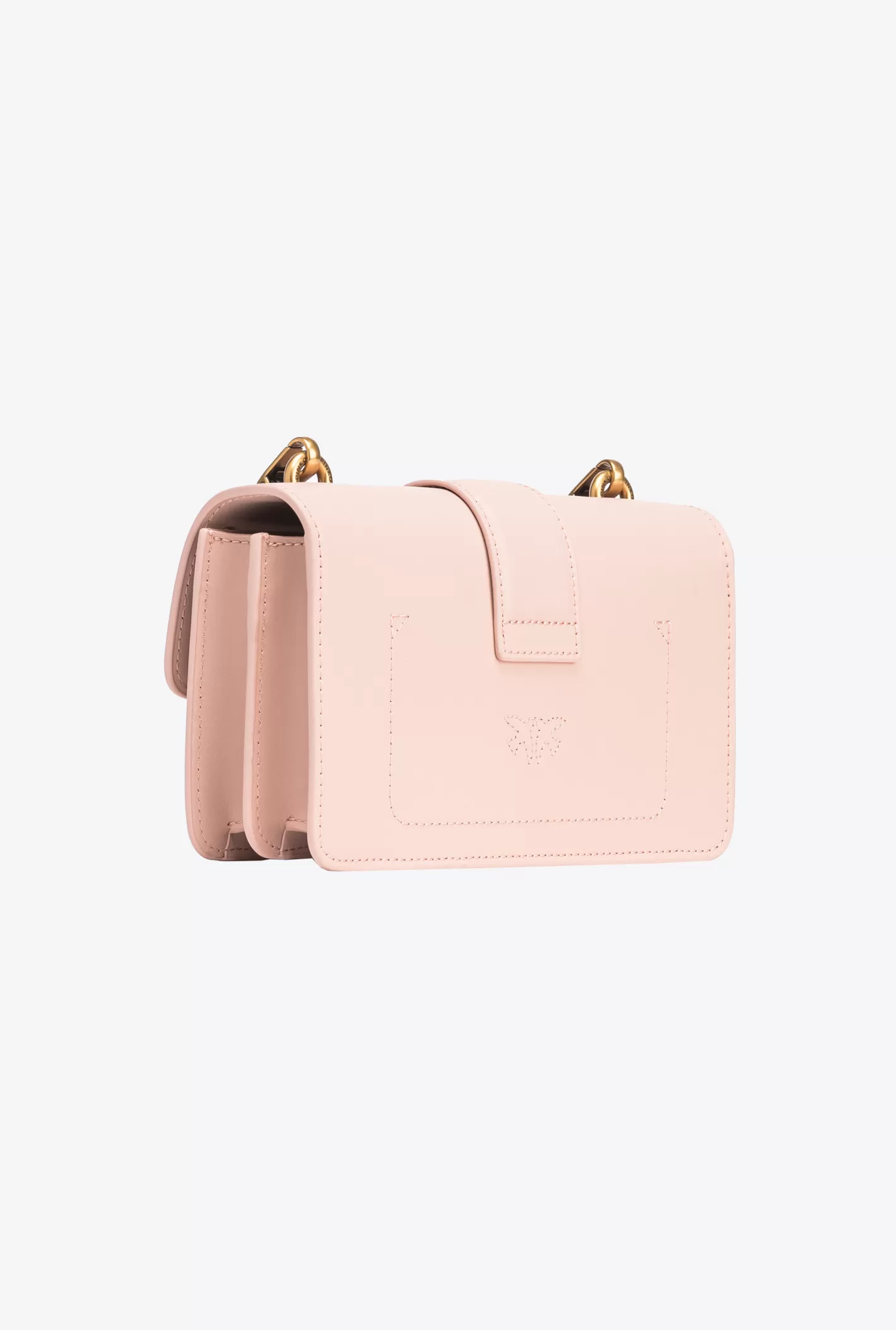 Pinko Mini Love Bag One Painted Studs ROSA/POLVERE ROSA-ANTIQUE GOLD Discount