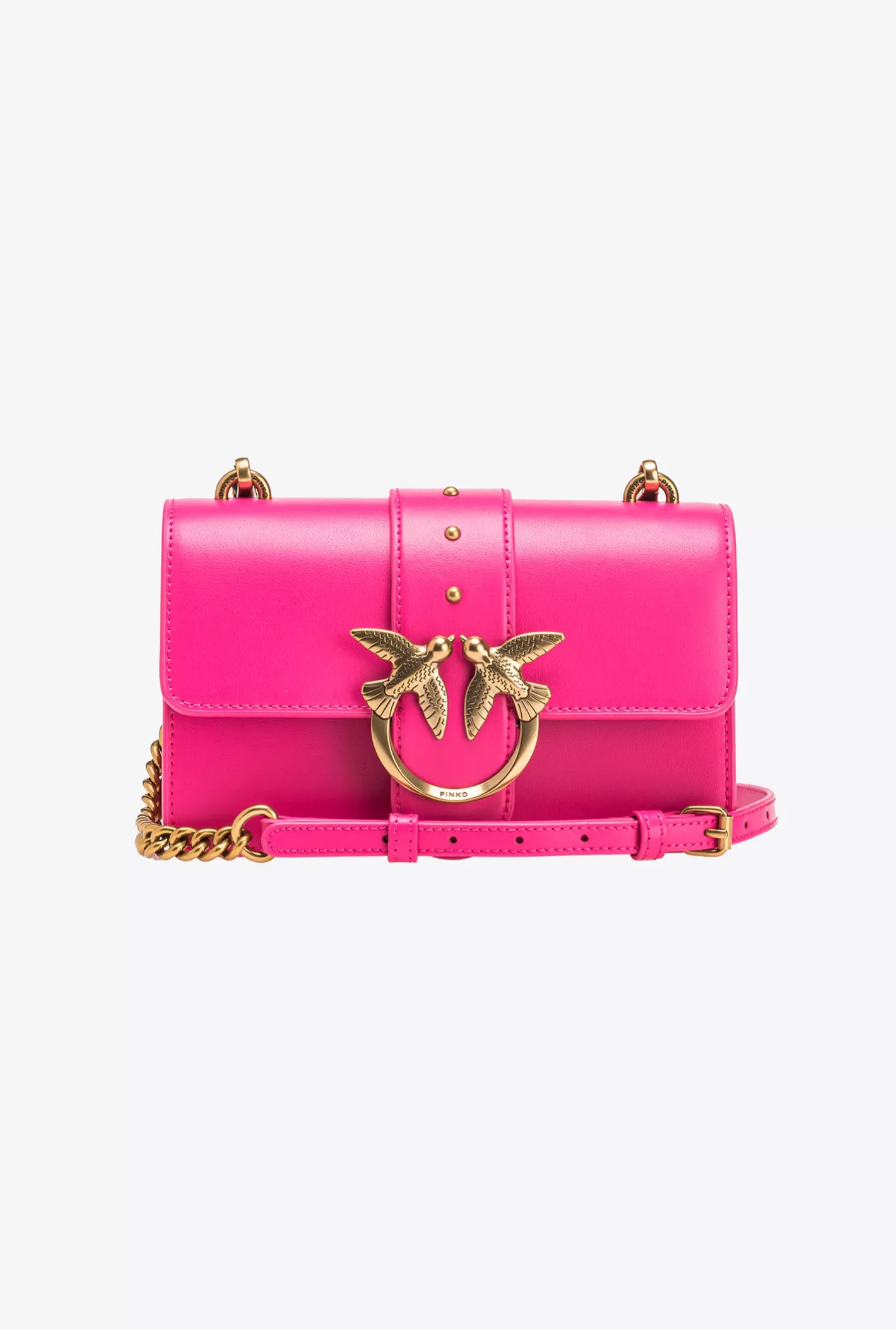 Pinko Mini Love Bag One Simply PINK PINKO-ANTIQUE GOLD Fashion