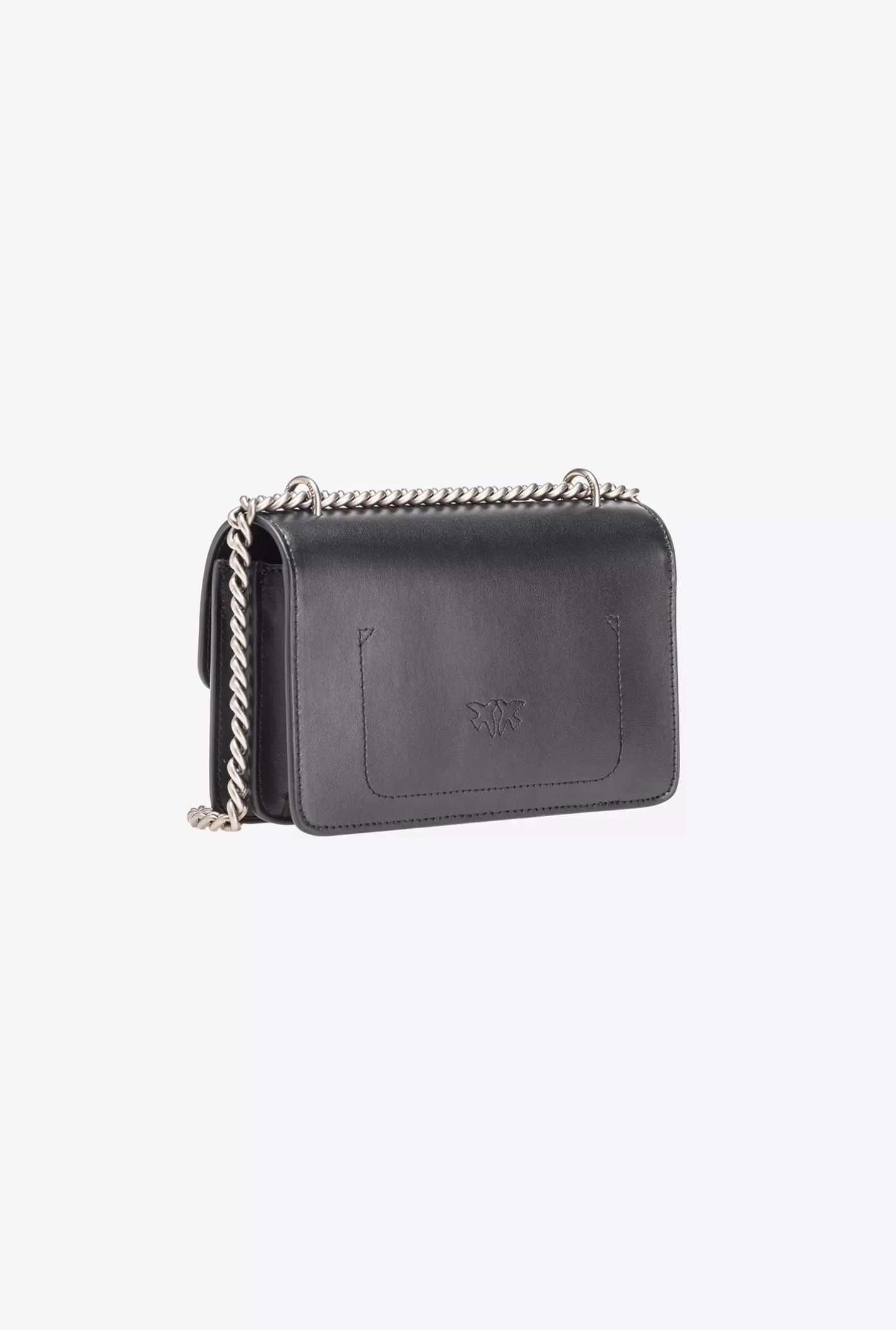 Pinko Mini Love Bag One Simply NERO-OLD SILVER Outlet