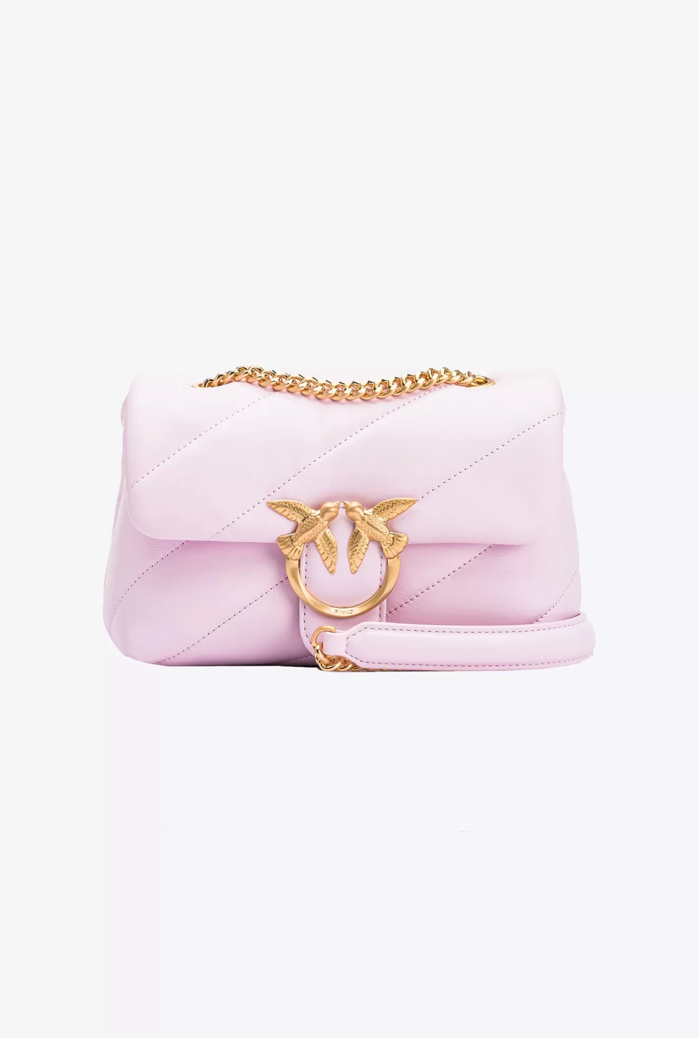 Pinko Mini Love Bag Puff Galleria FESTIVAL BLOOM-BRUSHED GOLD Best