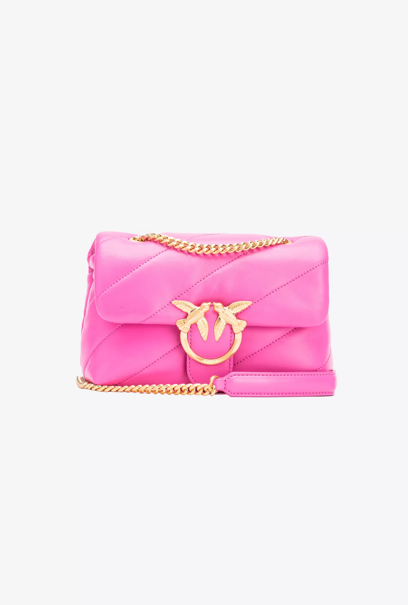 Pinko Mini Love Bag Puff Galleria STRAWBERRY-BRUSHED GOLD Outlet