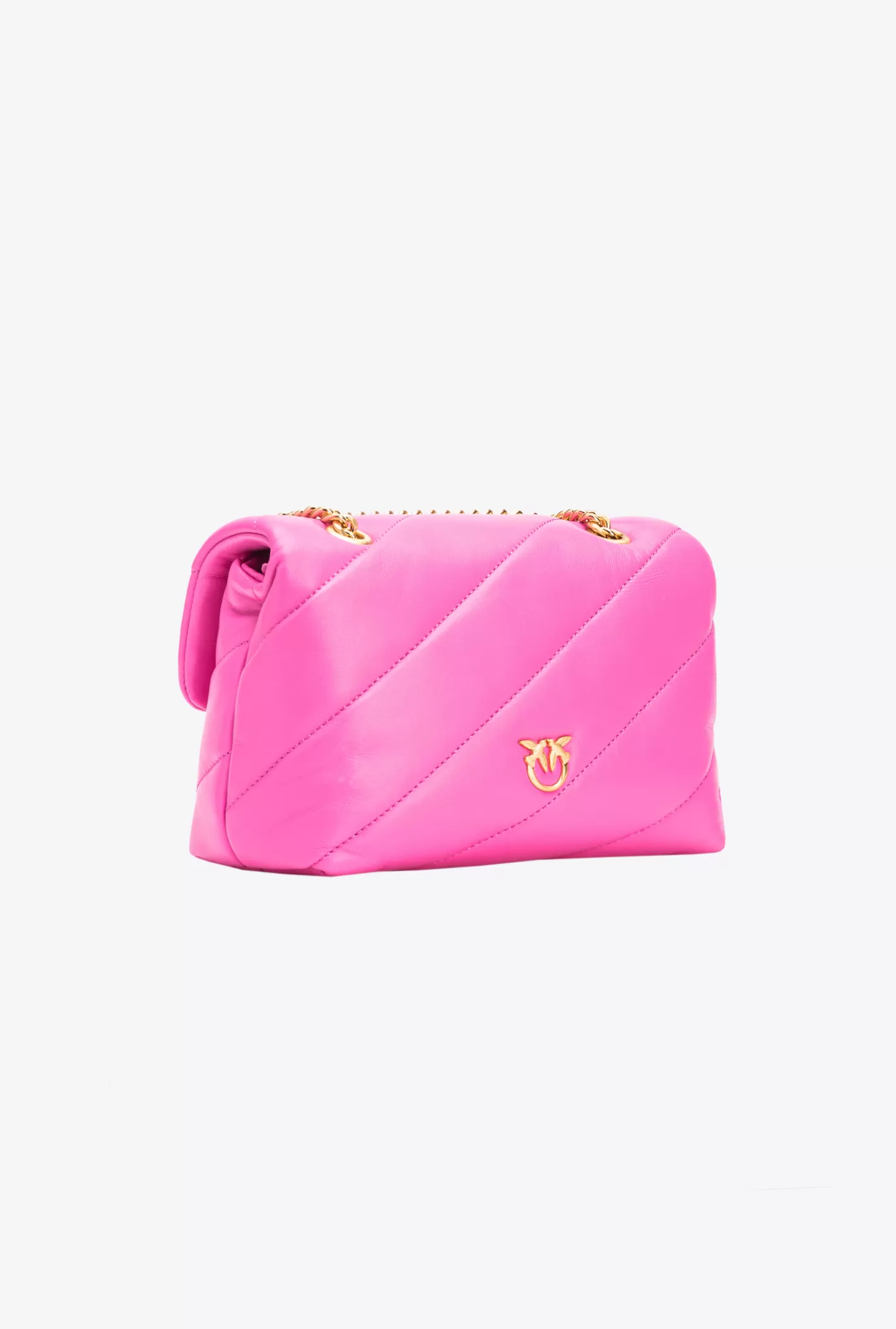 Pinko Mini Love Bag Puff Galleria STRAWBERRY-BRUSHED GOLD Outlet