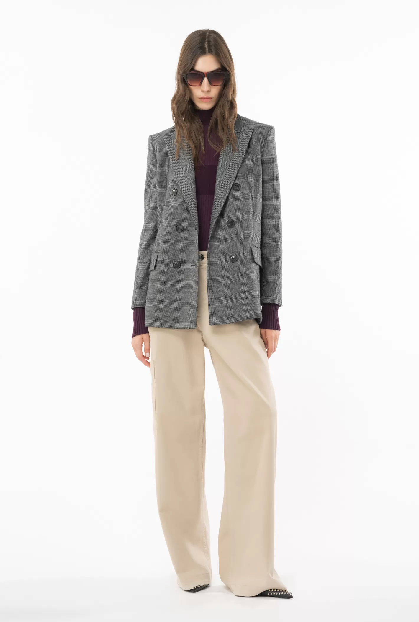 Pinko Pantaloni cargo gabardina stretch MACIGNO Cheap