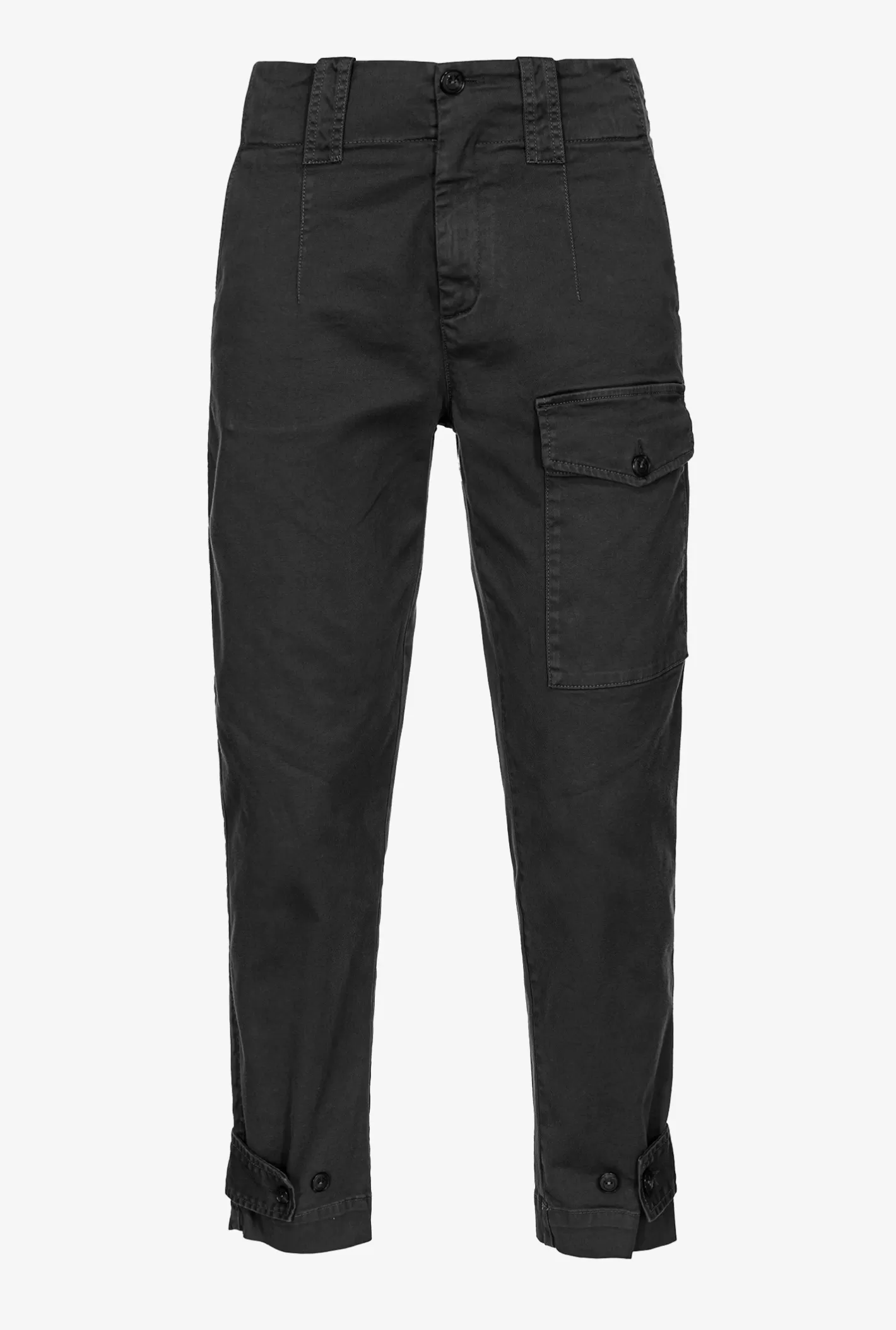 Pinko Pantaloni cargo in cotone NERO LIMOUSINE Best Sale