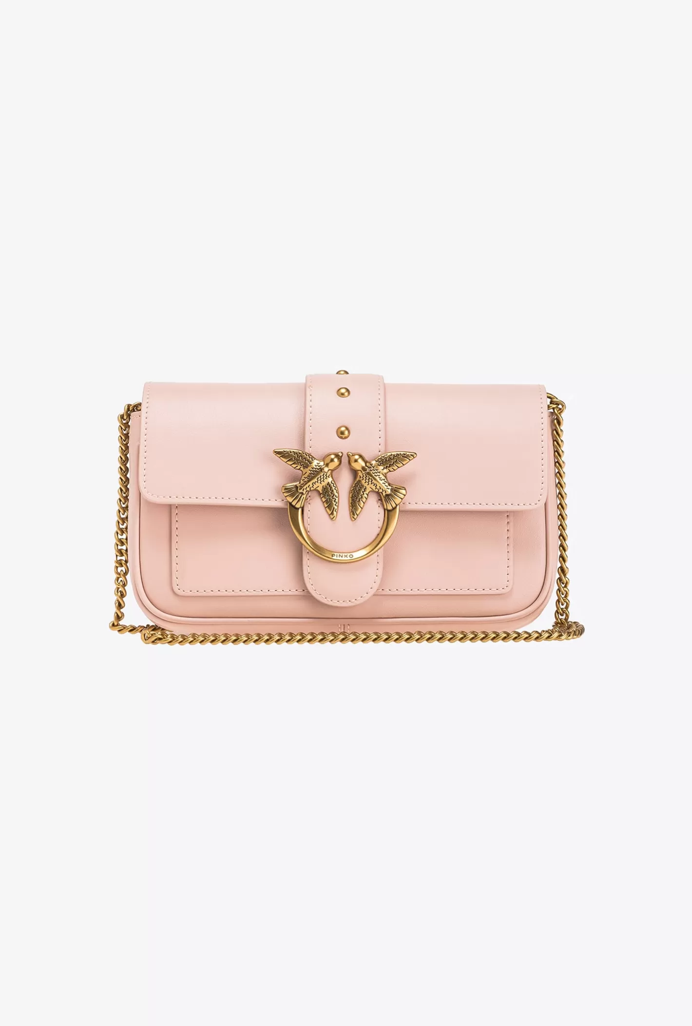 Pinko Pocket Love Bag One Simply ROSA/POLVERE ROSA-ANTIQUE GOLD Discount