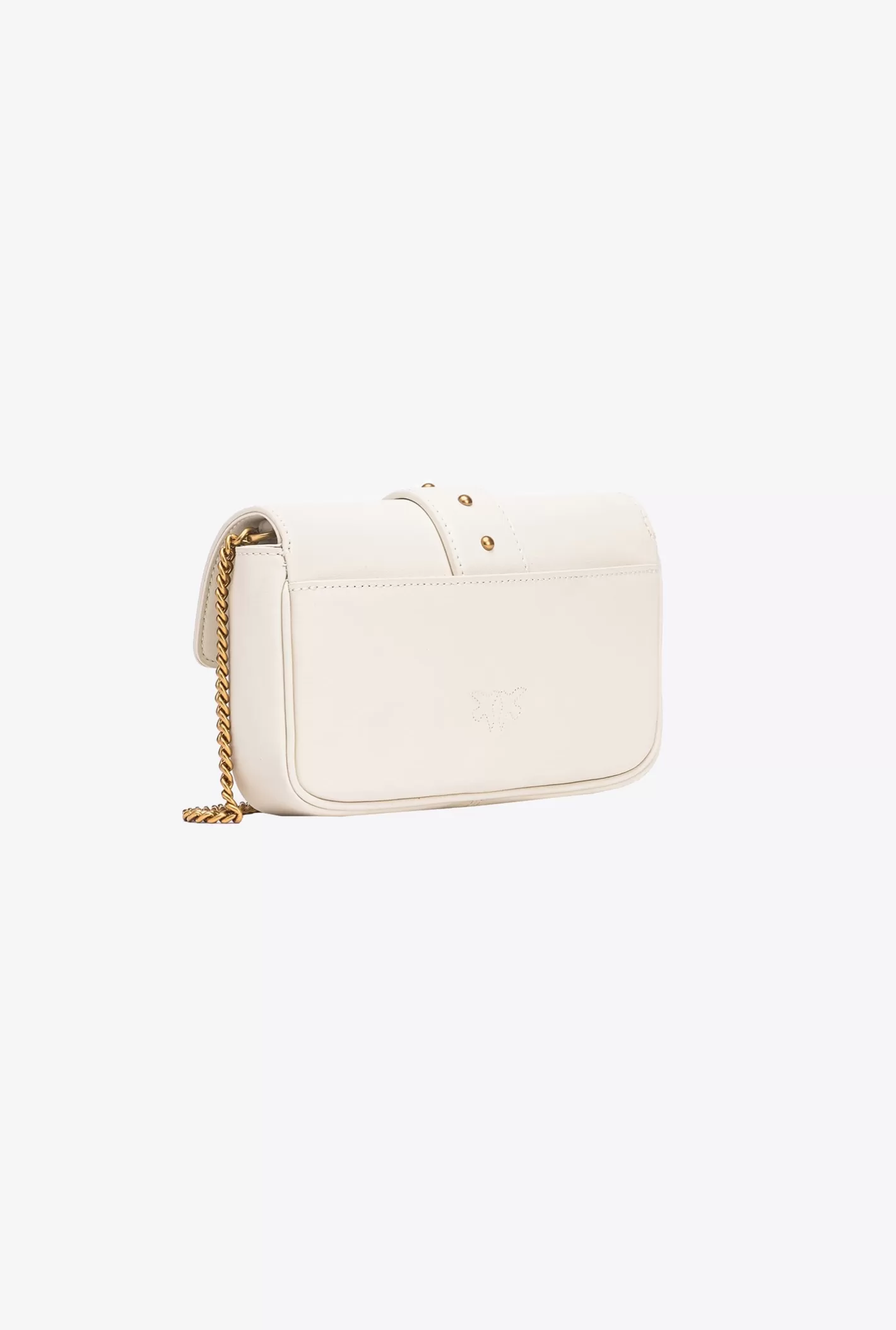 Pinko Pocket Love Bag One Simply BIANCO+BANCO-ANTIQUE GOLD Clearance