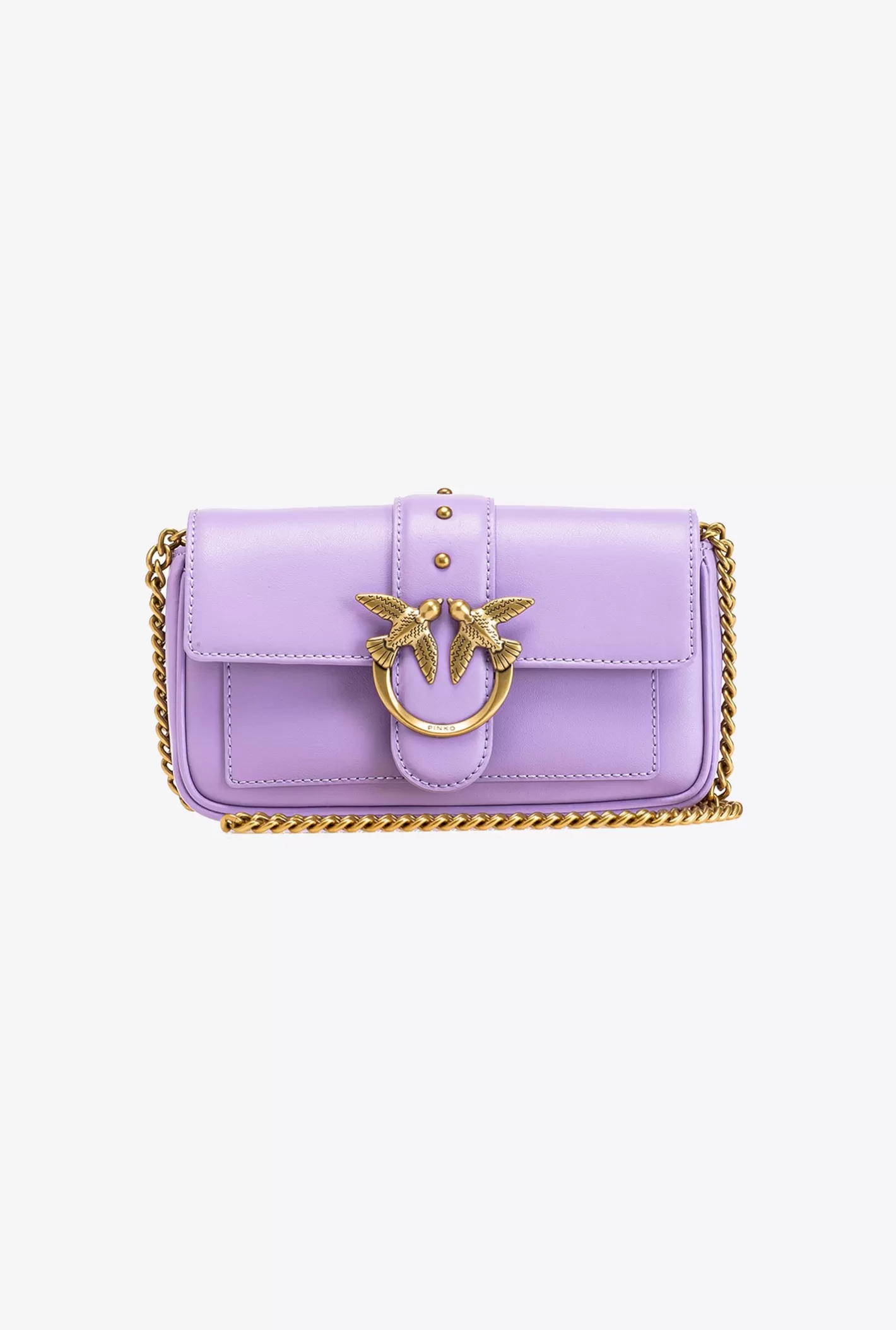 Pinko Pocket Love Bag One Simply TULIPANO VIOLA-ANTQUE GOLD Store