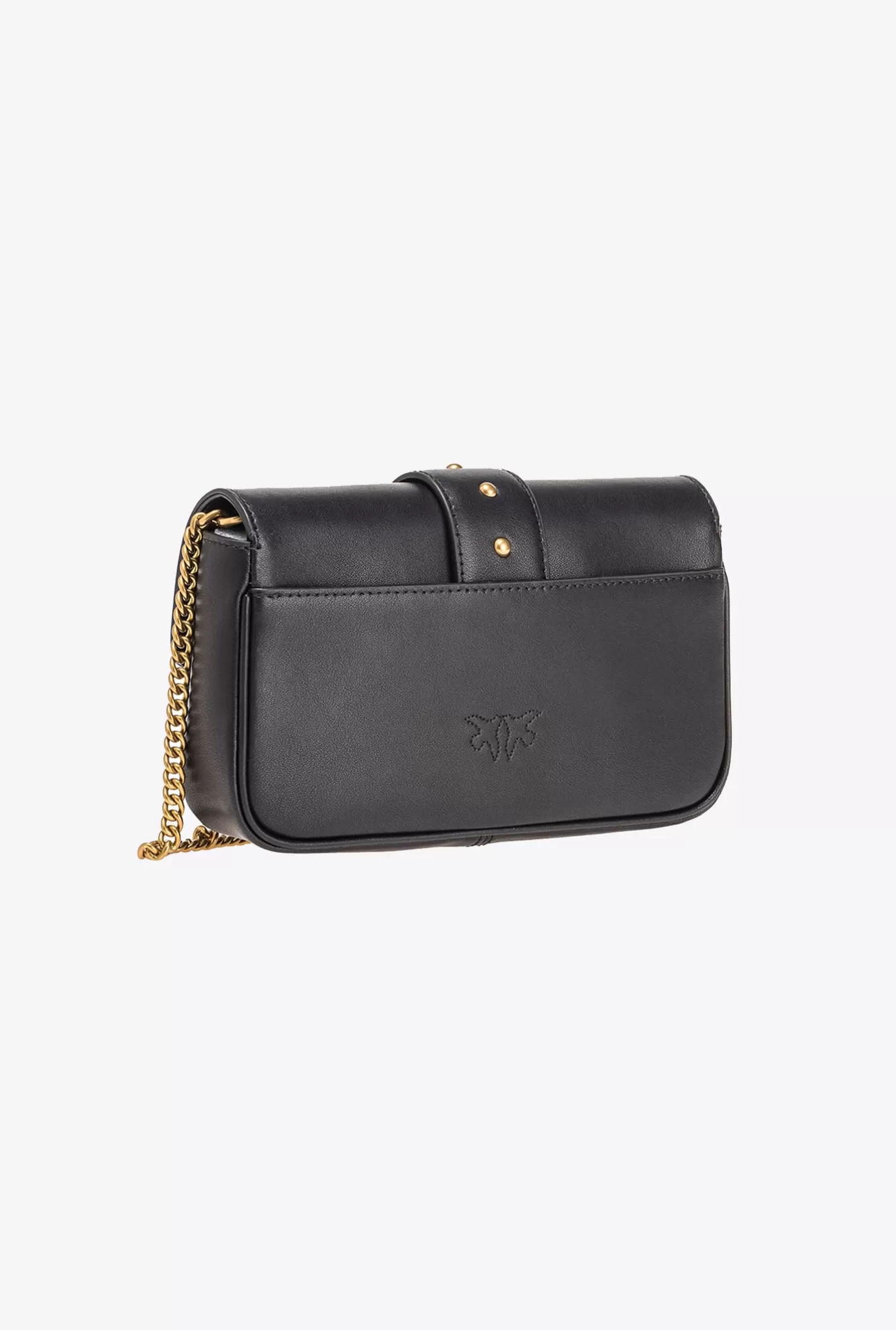 Pinko Pocket Love Bag One Simply NERO-ANTIQUE GOLD Store