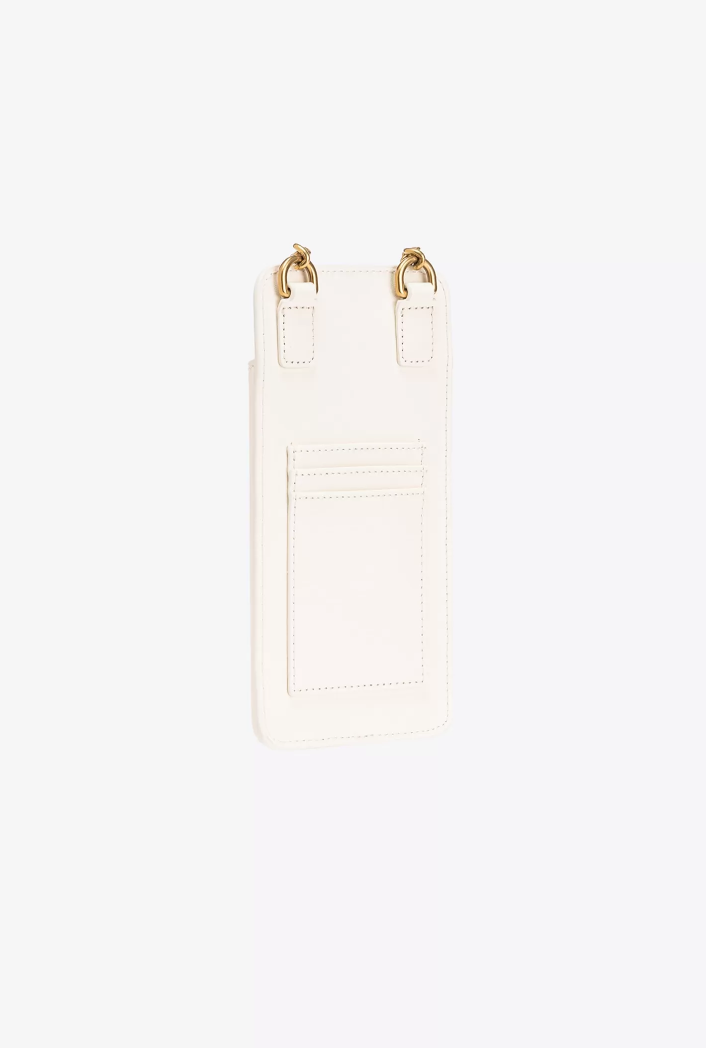 Pinko Porta smartphone in pelle BIANCO+BANCO-ANTIQUE GOLD Best